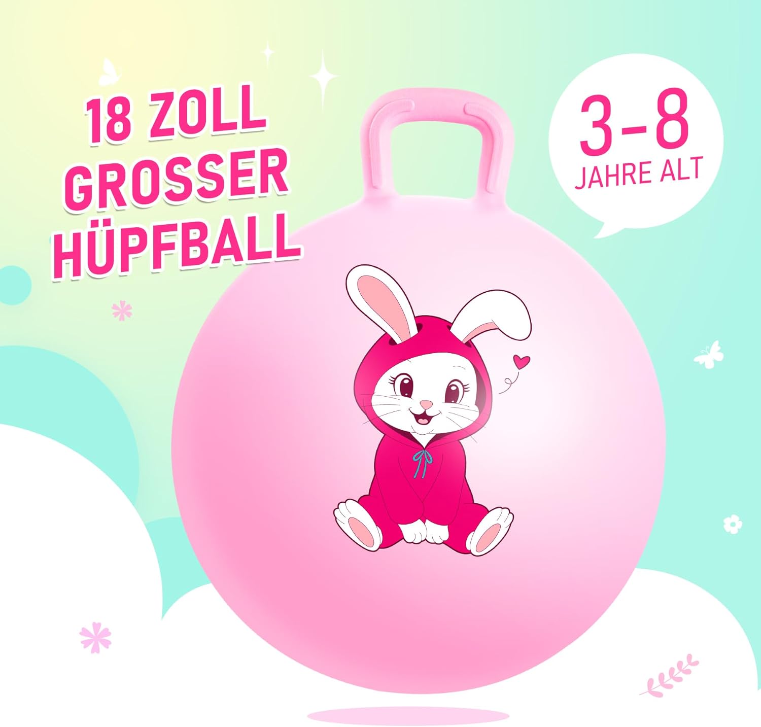 Detalle 1 de U&C Planet Sprungball 45 cm für Kinder