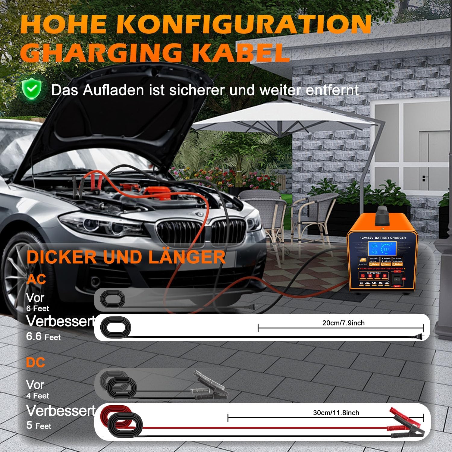 Detalle de SolaMr Autobatterie-Ladegerät 20 A