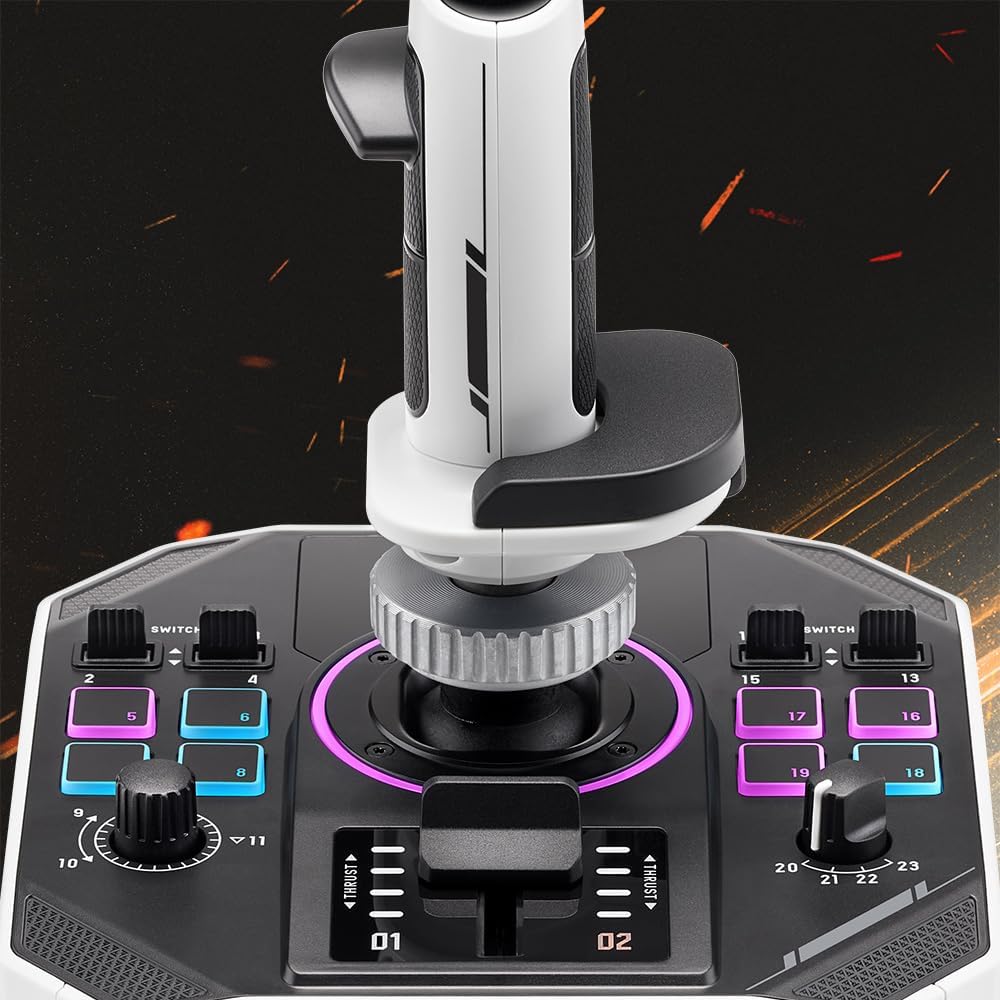 Thumbnail 4 de Thrustmaster Sol-R 1 Flightstick: joystick ambidestro per PC, esplorazione spaziale e combattimenti