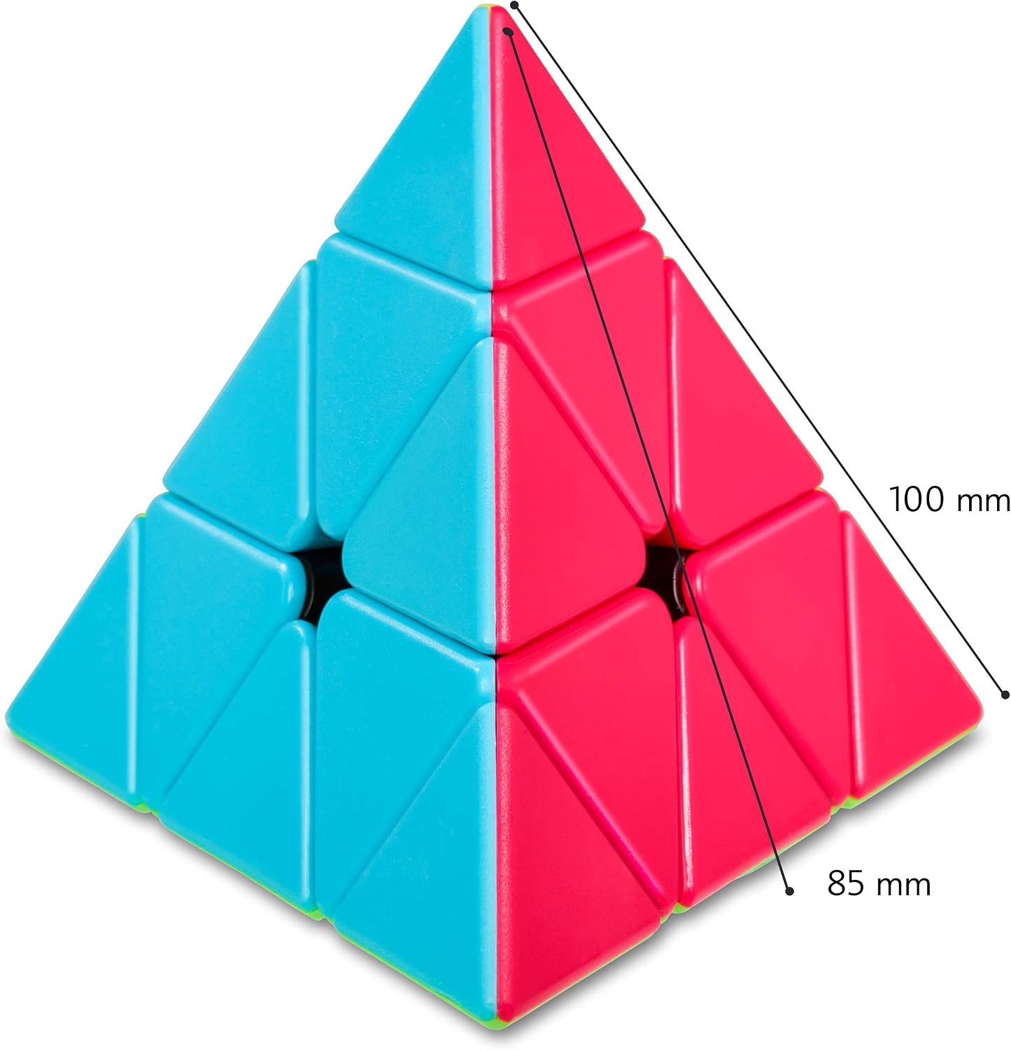 Thumbnail 1 de CUBIDI Pyraminx Cube Triangle Magique (pyramide casse-tête en cube) – sans autocollant