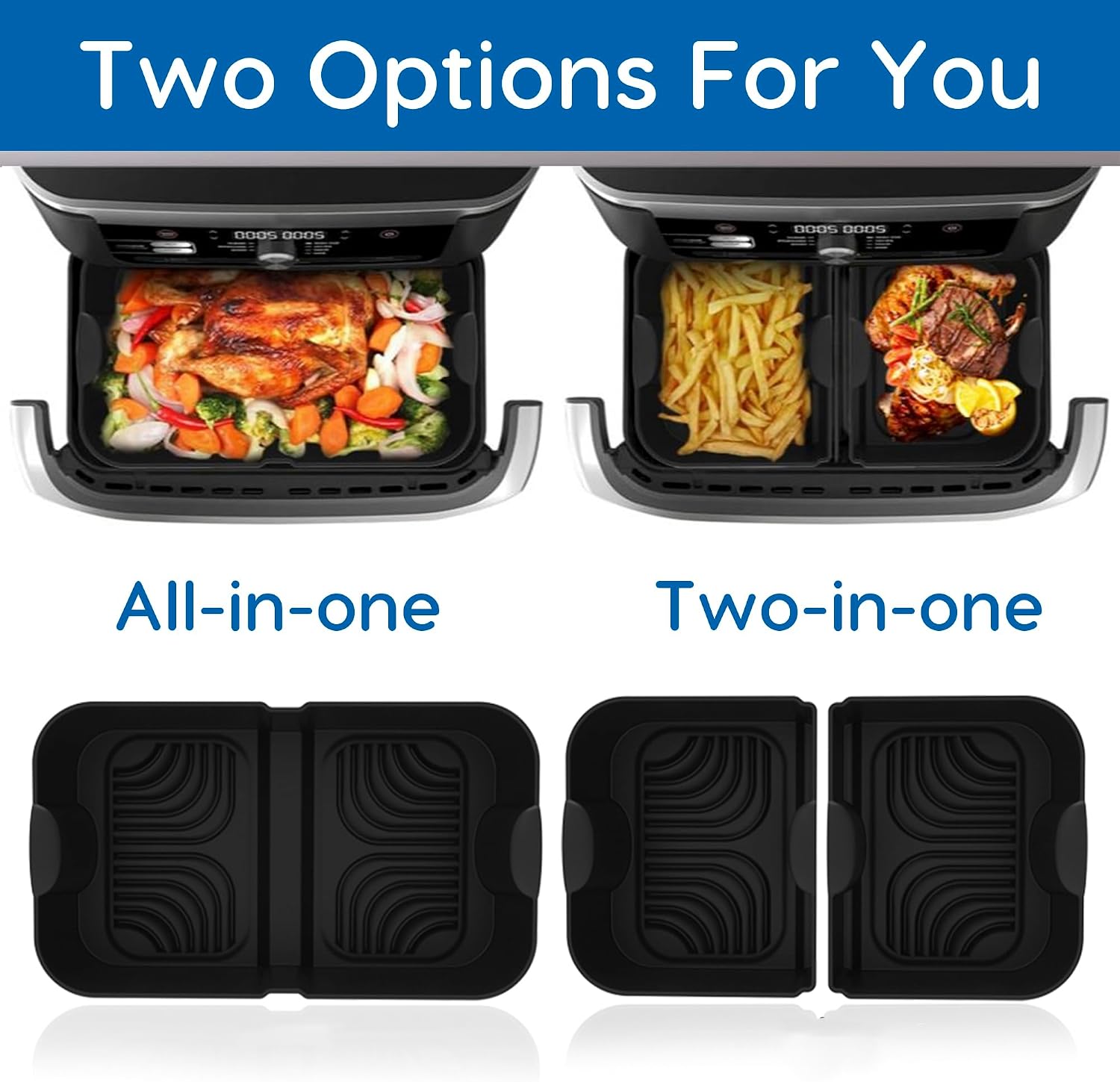 Thumbnail 2 de Pietuley Af500uk liners silikonformar för airfryer, 3 delar för Ninja AF500EU