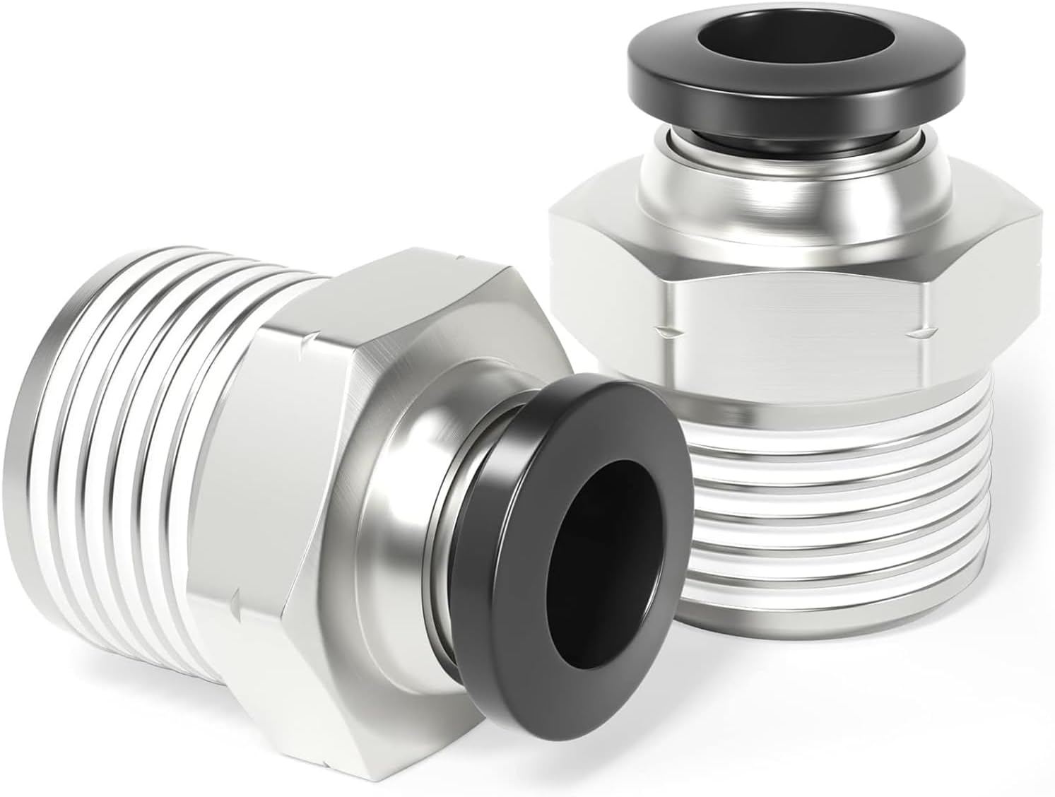 Thumbnail 5 de TAILONZ PNEUMATIC Copper Male Straight Push-in Fittings PC12-03 (Pack of 10)