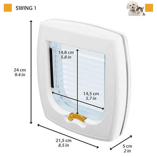 Detalle 2 de Ferplast Chatière pour chat chien, marron ⚙