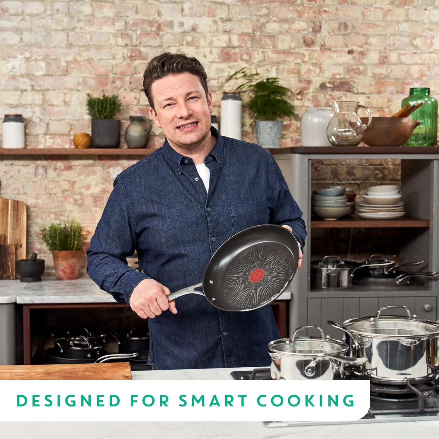Detalle 2 de Tefal Jamie Oliver Cook's Direct 24cm Pancake Pan