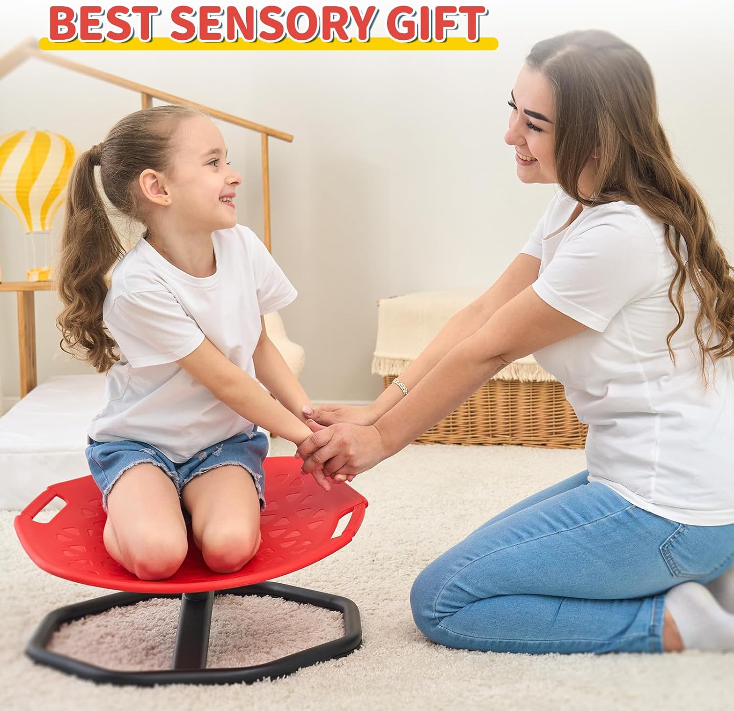 Thumbnail 6 de KidBloom Drehstuhl Autismus 360° Rot