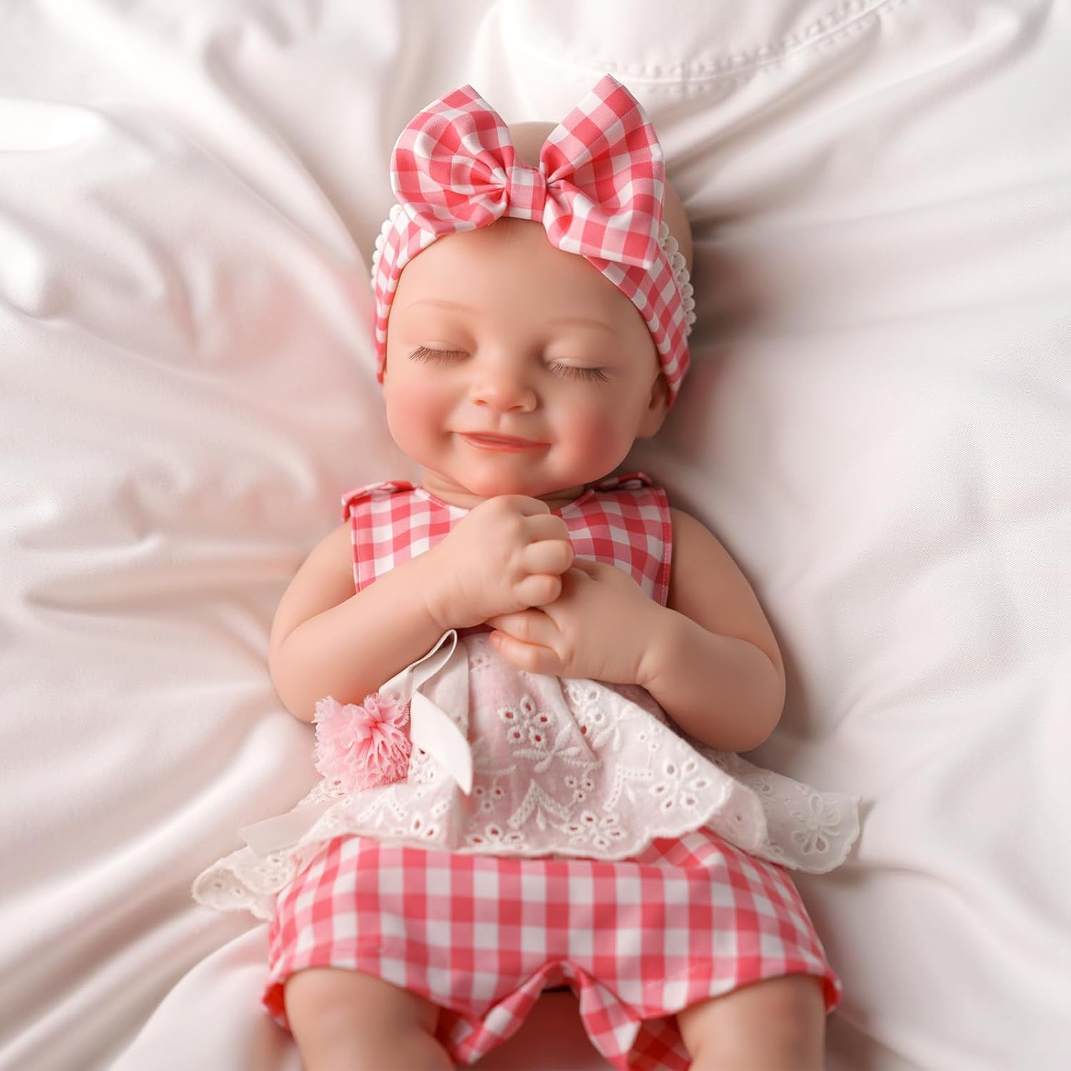 Thumbnail 6 de BABESIDE 16" Sleeping Silicone Reborn Baby Doll with Feeding Kit (Full Platinum Silicone)