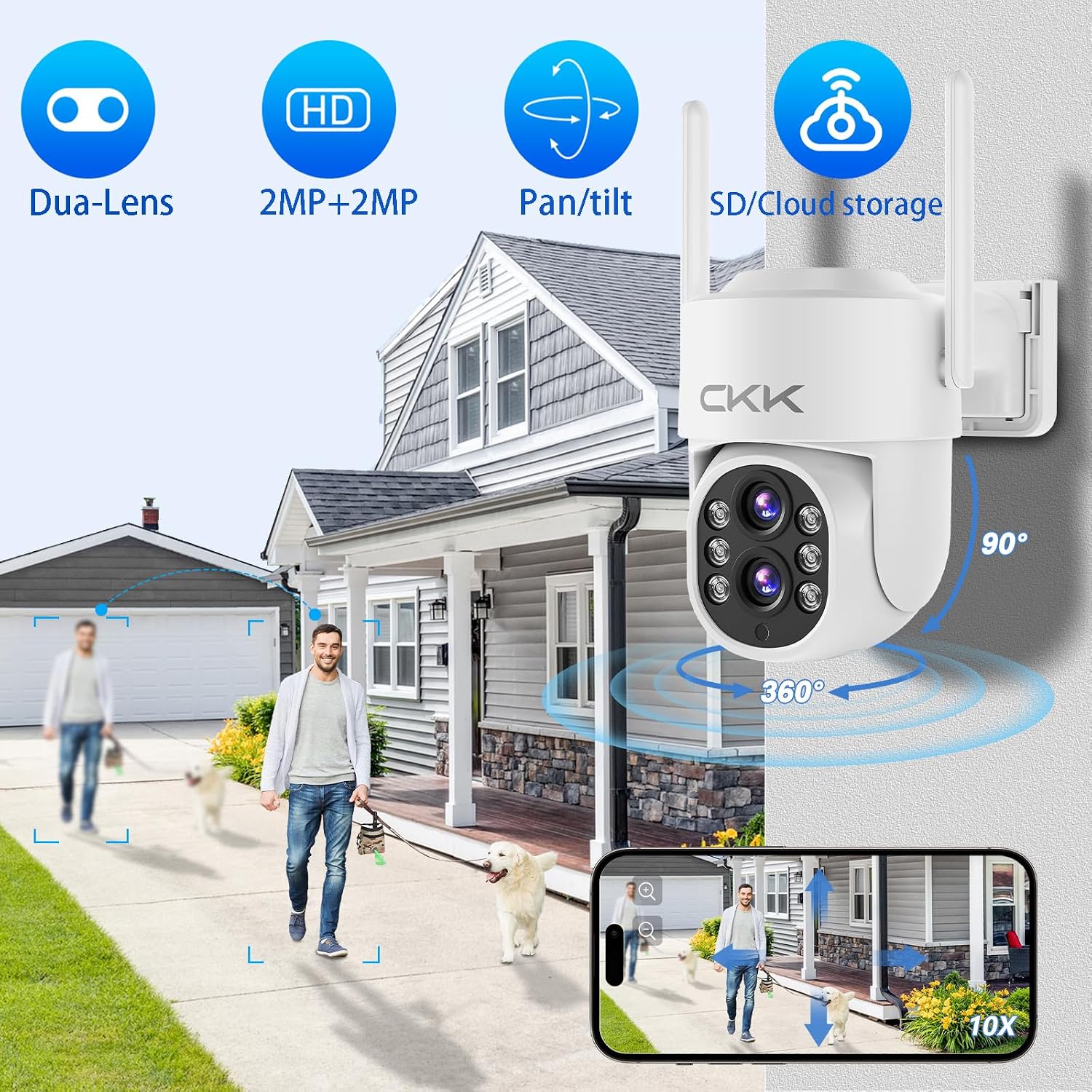 Detalle 2 de CKK Wireless Security Camera System 10CH 1TB