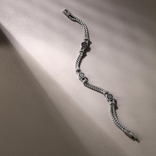 Thumbnail 4 de Sector Jewels SADQ34 Bracciale da uomo in acciaio inox con rivestimento PVD vintage, 22 cm