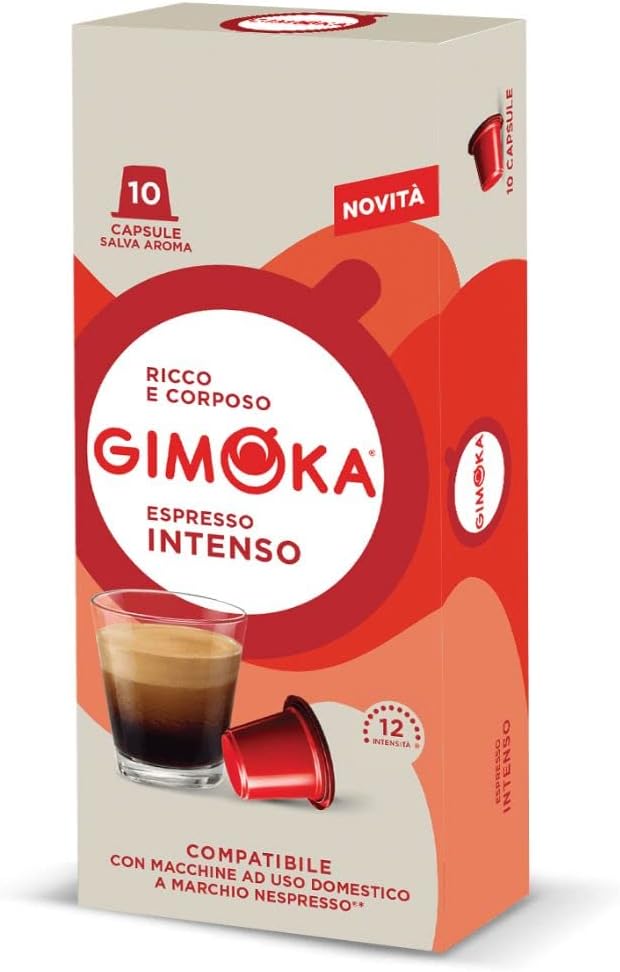 Thumbnail 1 de Gimoka Nespresso Compatible Coffee Capsules – Intenso, 100 Pods (10 x 10)