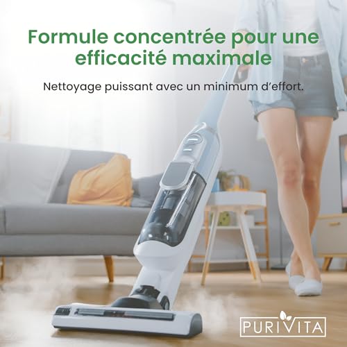 Detalle de PURIVITA Nettoyant Sol Concentré Aspirateur Laveur – Magnolia, 1L