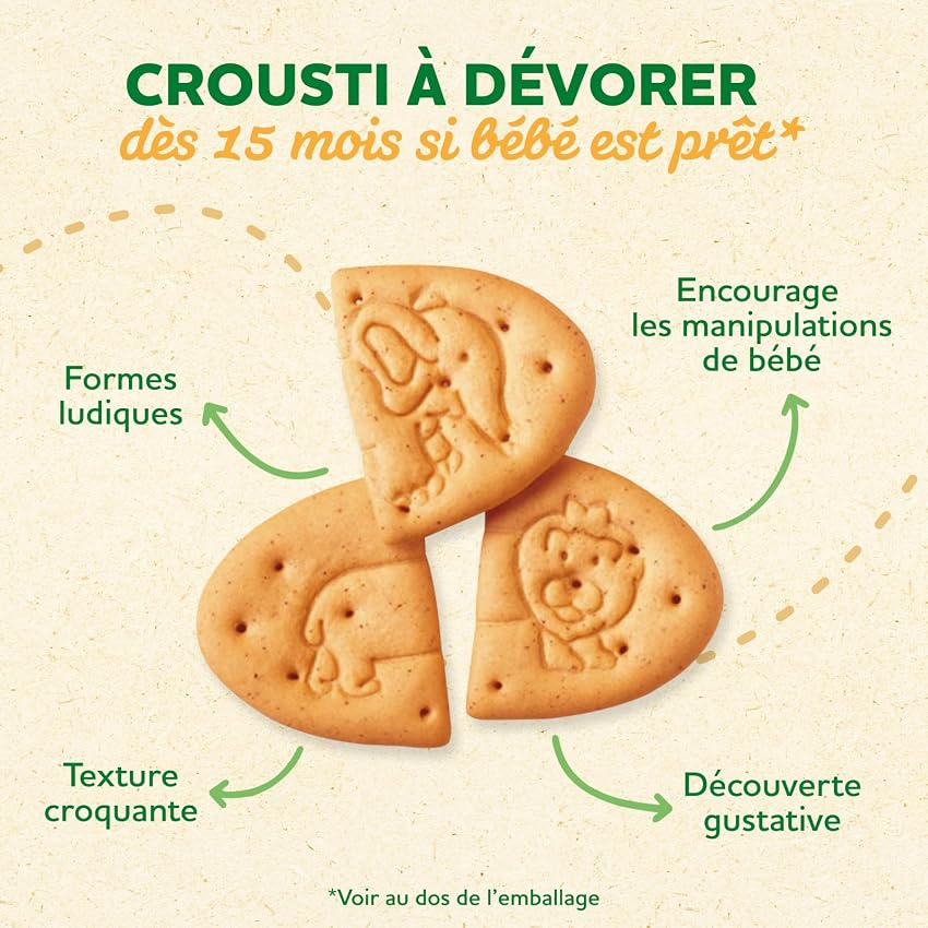Detalle de Blédina Crousti à dévorer, 105 g 🍪