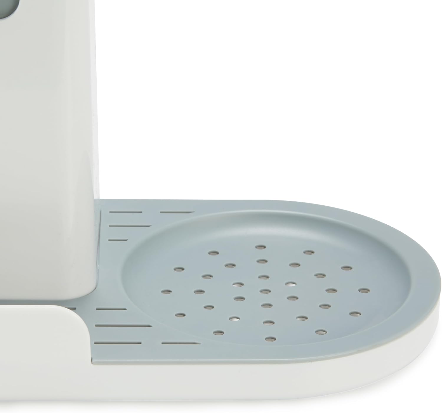 Detalle 2 de Amazon Basics Kitchen Sink Organiser/Sponge Holder, Large, White