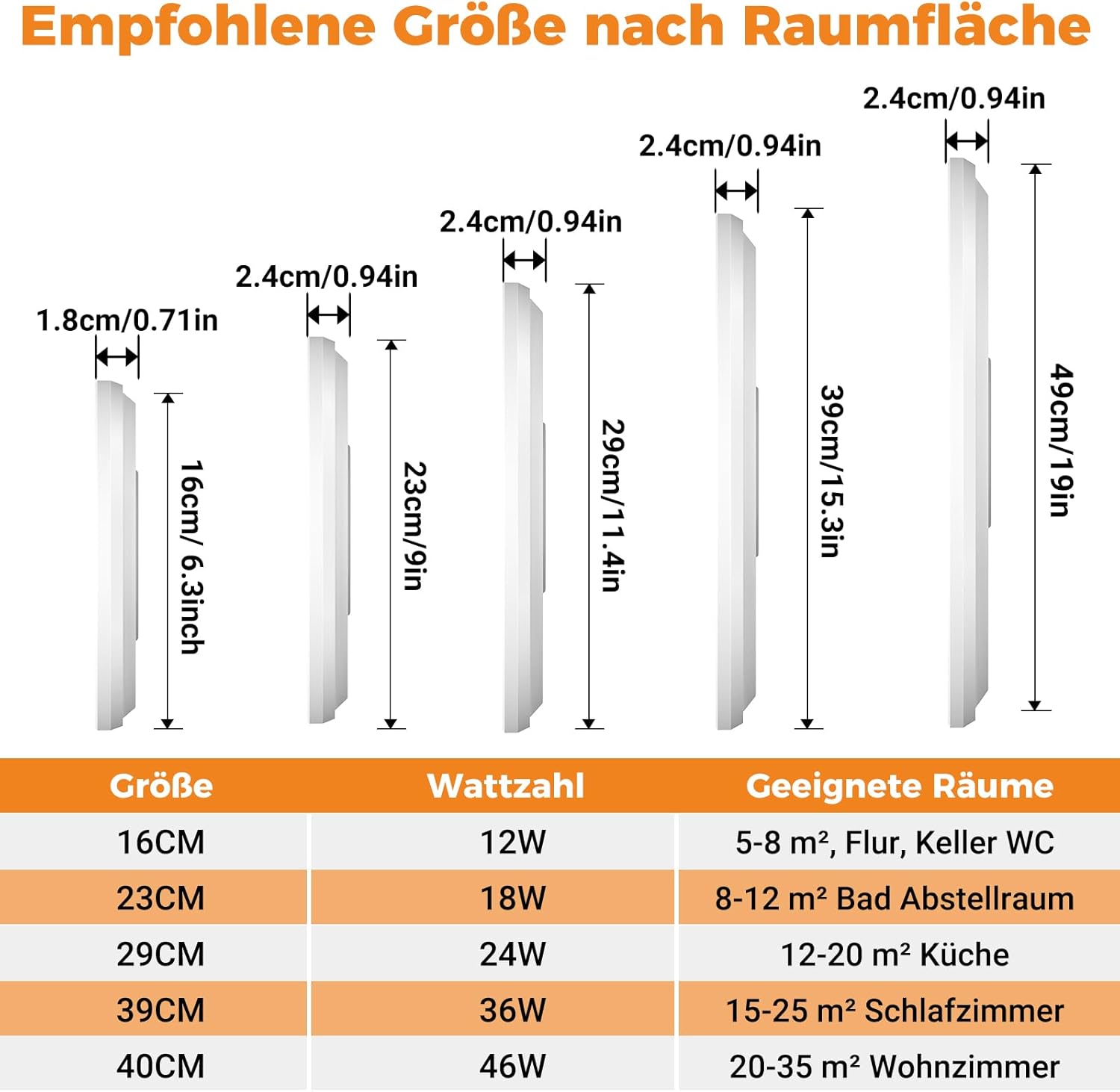 Thumbnail 6 de slochi LED Deckenleuchte IP44 12 W