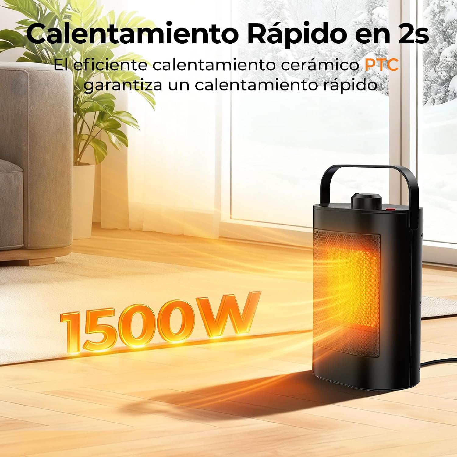 Thumbnail 1 de YOOKESEN Calefactor PTC 1500W