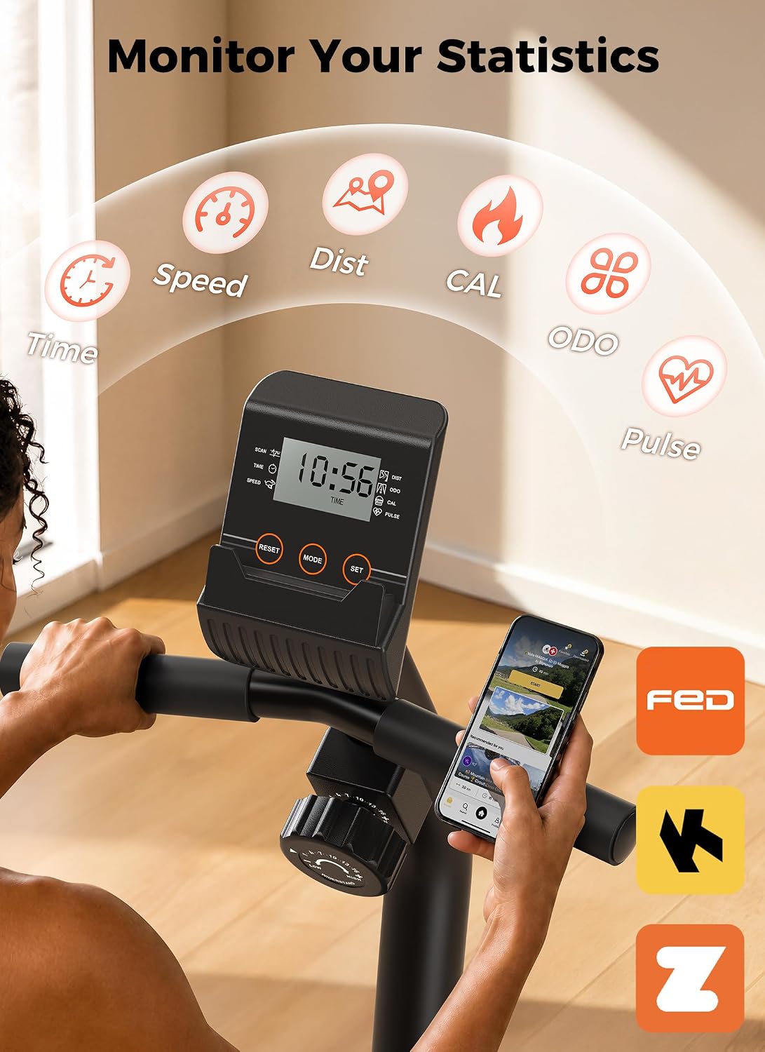 Thumbnail 6 de YOSUDA Recumbent Exercise Bike, Magnetic, 16-Level Resistance, 350 lb Capacity