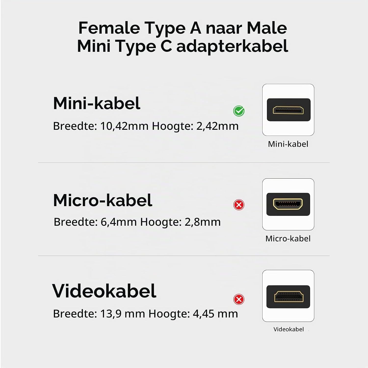 Thumbnail 6 de SMALLRIG 3020 Mini-HDMI-adapterkabel, 14 cm, 4K bij 60 Hz