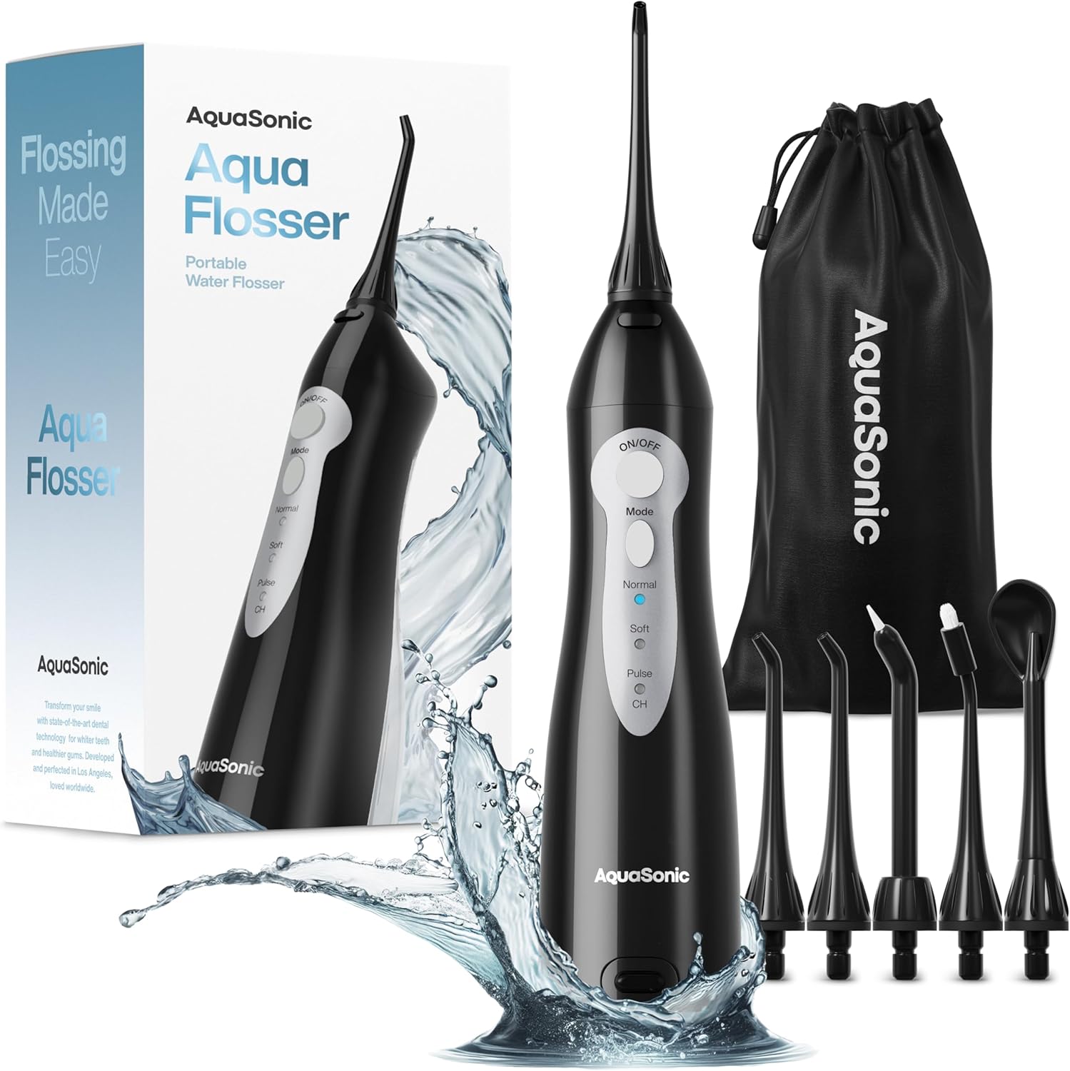 Detalle de AquaSonic Water Flosser review: cordless, rechargeable, braces-friendly dental irrigation