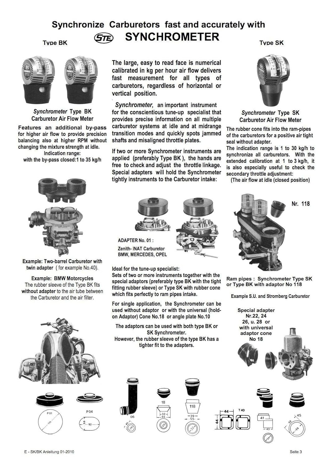 Thumbnail 2 de Schleyer STE Synchrometer SK1-30 Carburettor Balancer for carb synchronisation