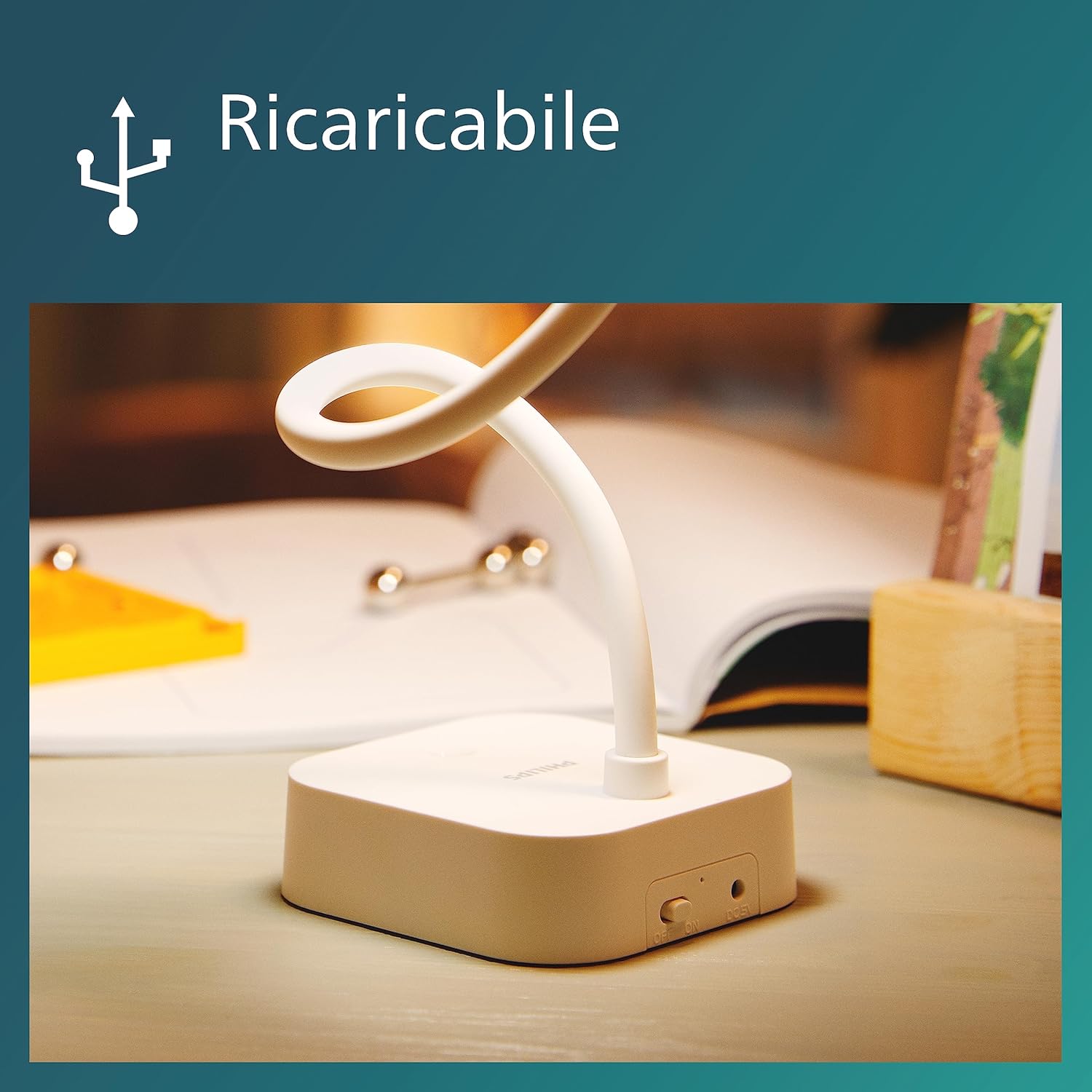 Thumbnail 5 de PHILIPS LED Rock tragbare Tischleuchte, Weiß