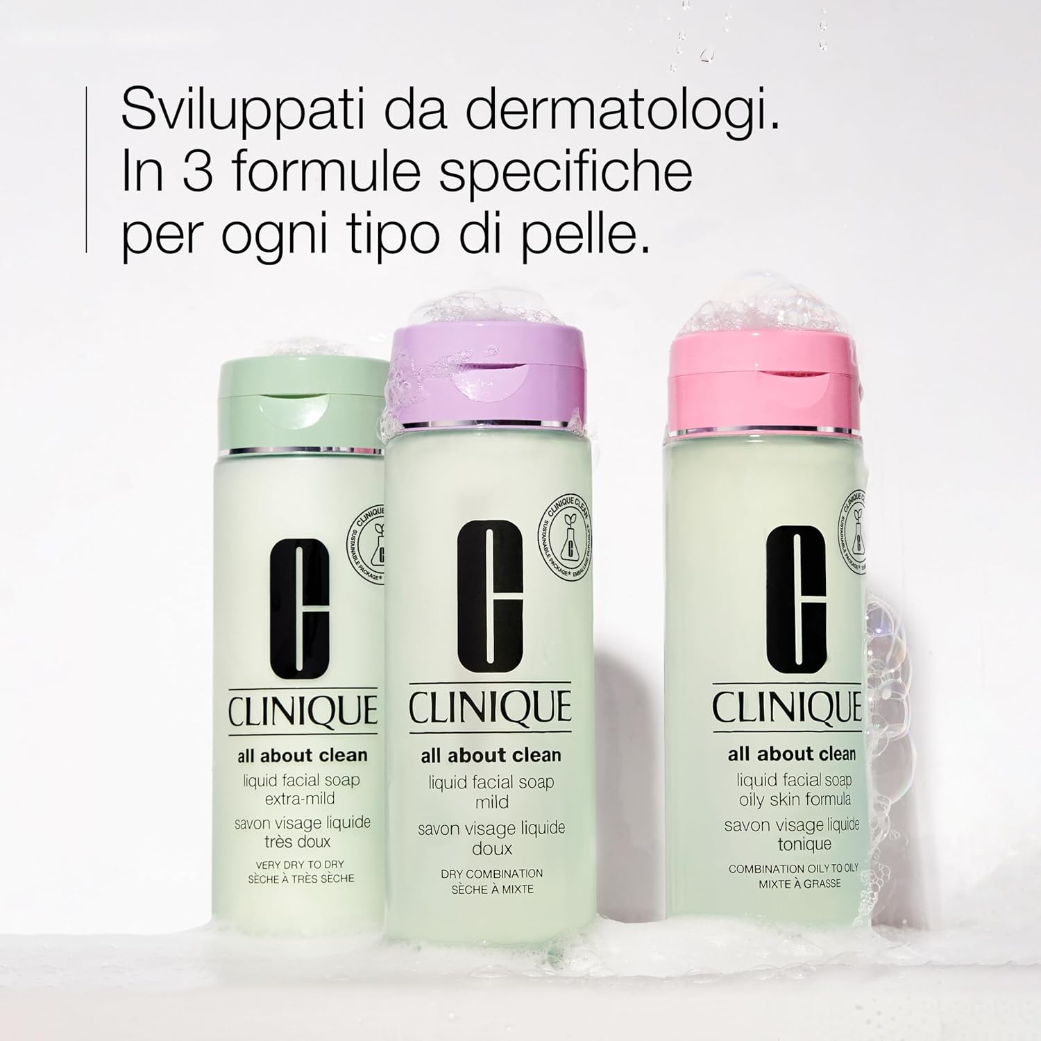 Detalle de Clinique All About Clean Liquid Facial Cleanser: Detergente Viso Delicato per Pelli Miste Secche, 200 ml