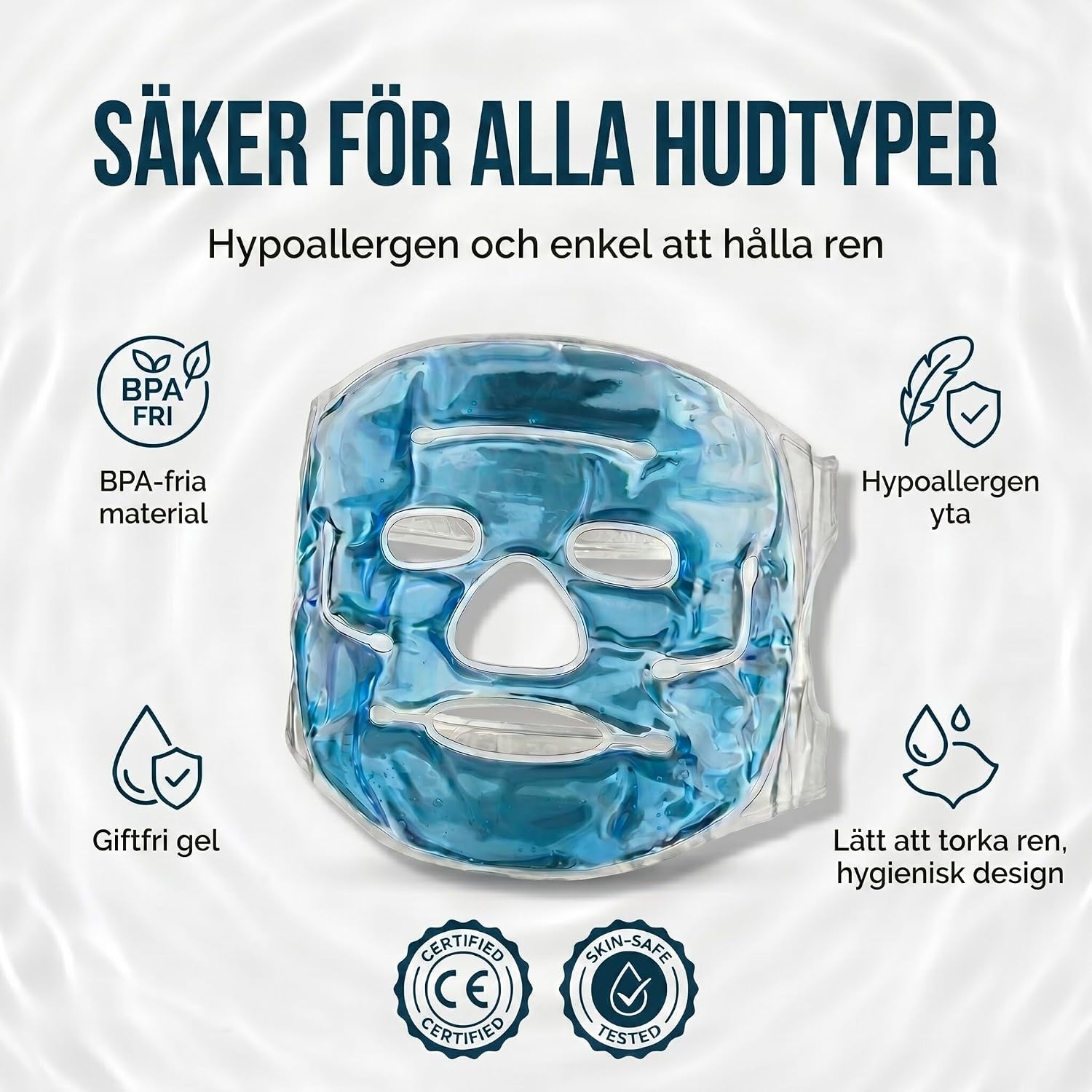 Thumbnail 6 de Feluna® gelansiktsmask – återanvändbar kyl- och värmemask för ansiktet