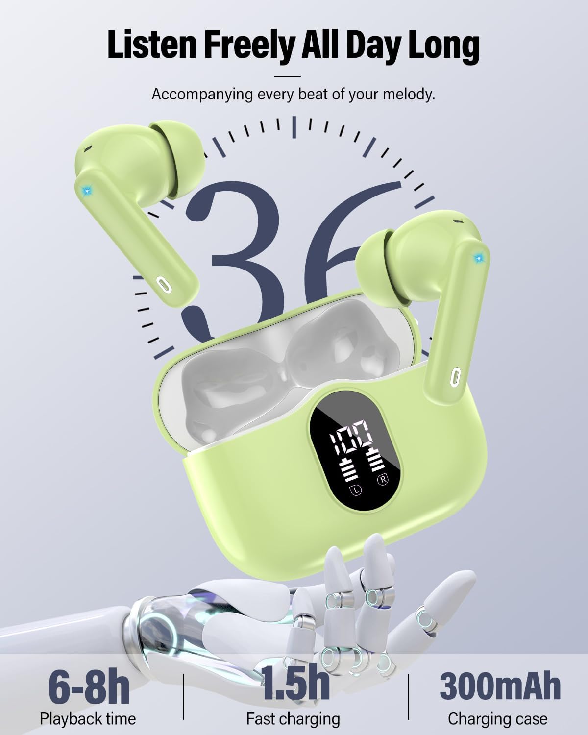 Thumbnail 6 de Wireless Earbuds Bluetooth 5.4 36H