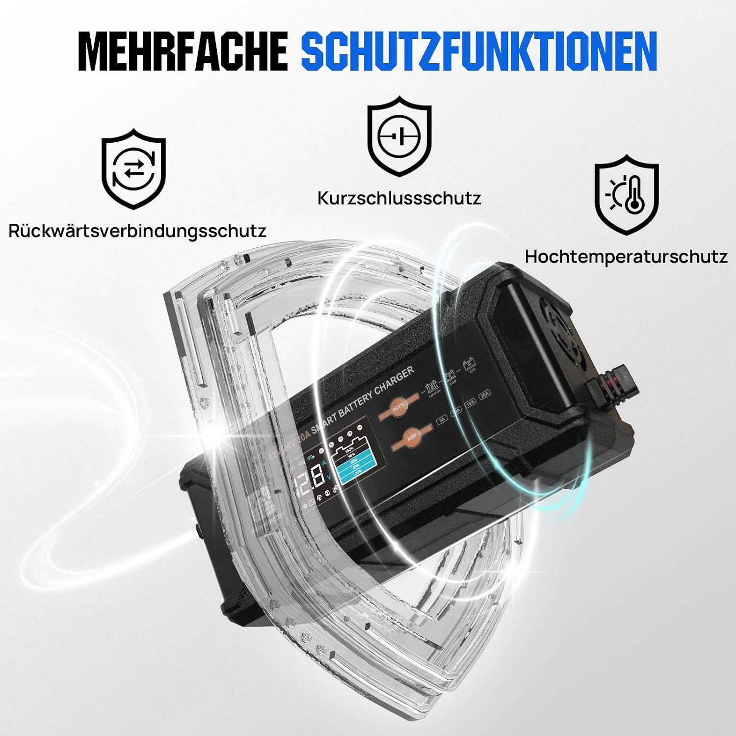 Thumbnail 6 de ECO-WORTHY 12V/24V 20A LiFePO4 Ladegerät ⚡