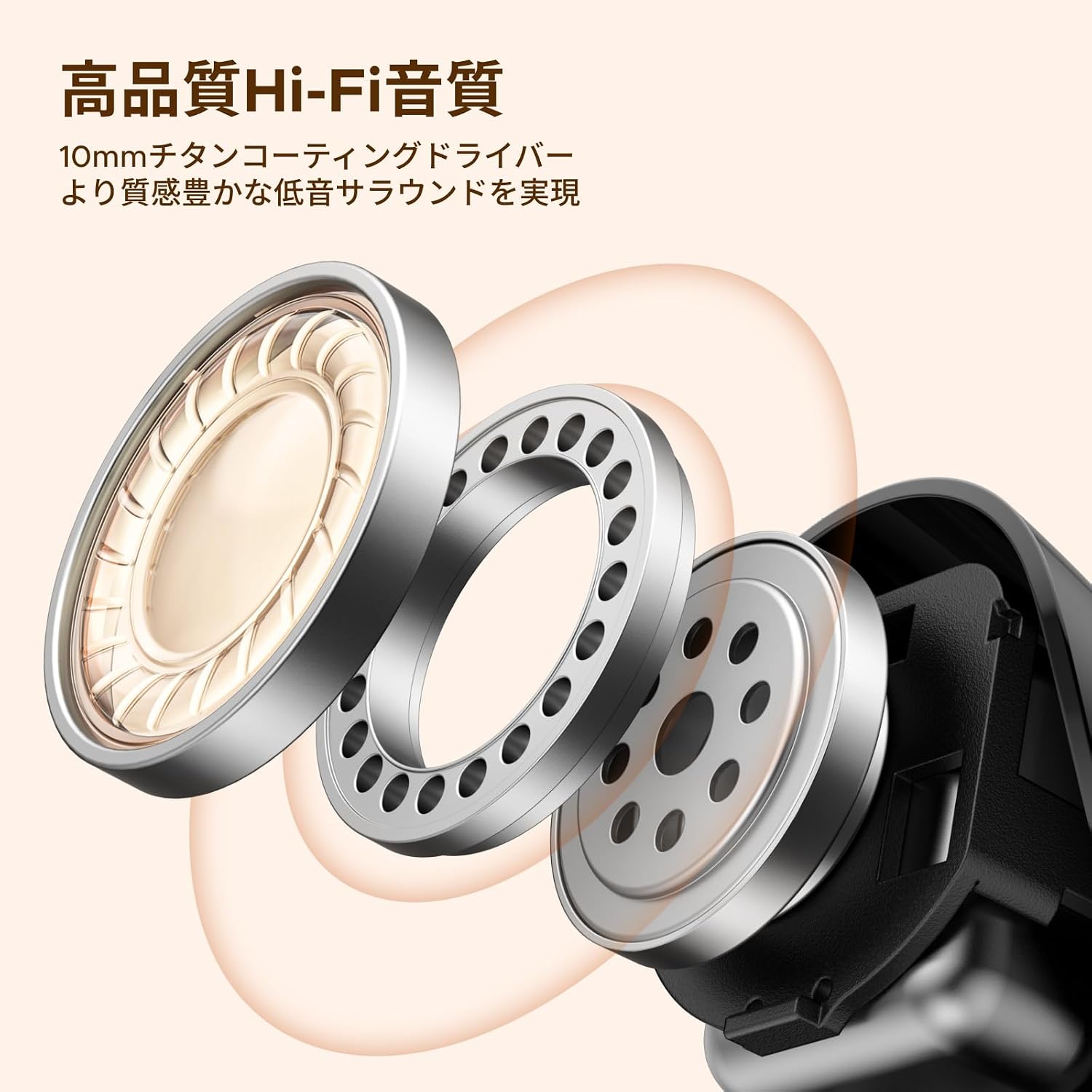 Thumbnail 2 de UGREEN Dots ワイヤレスイヤホン Bluetooth 6.0・片耳7.3g・最大32時間再生
