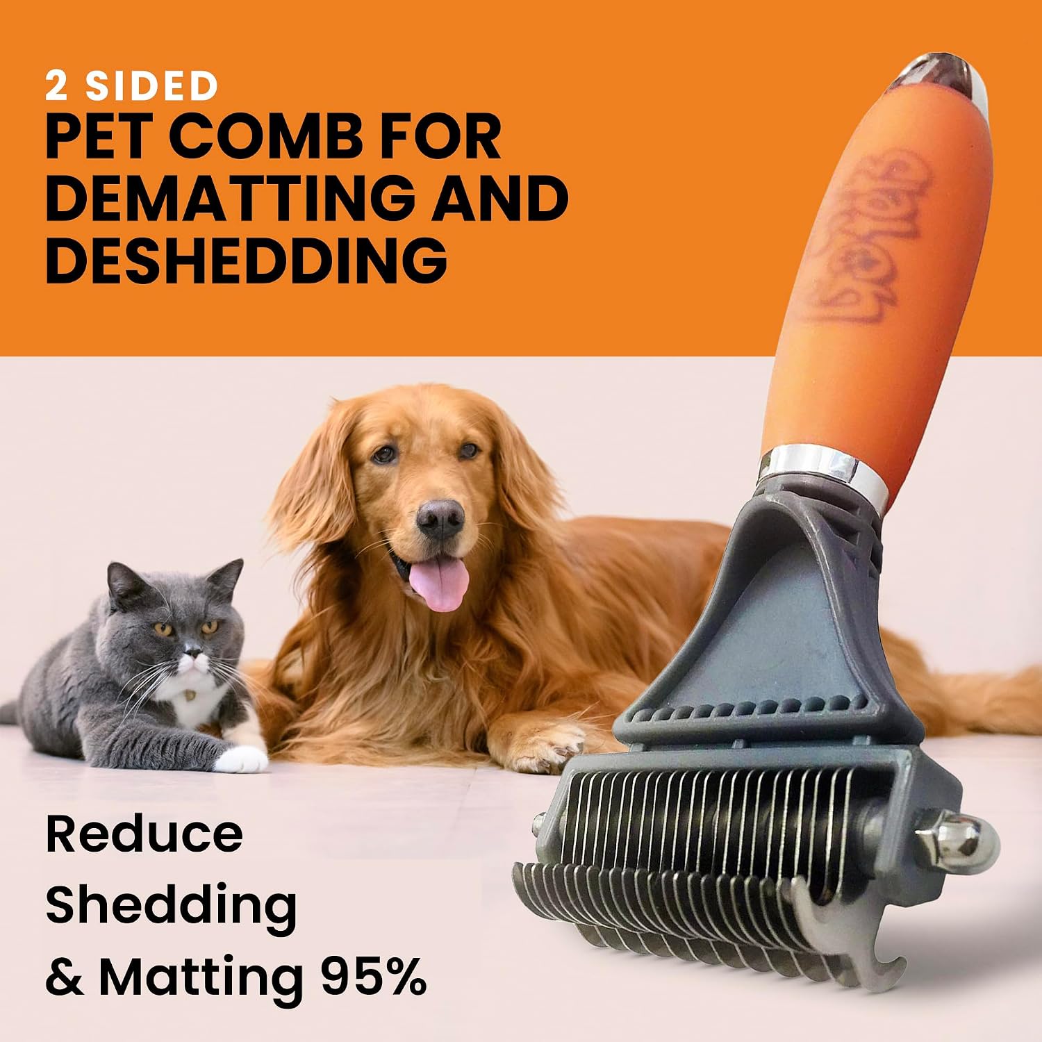 Detalle 2 de GoPets Deshedding and Dematting Comb