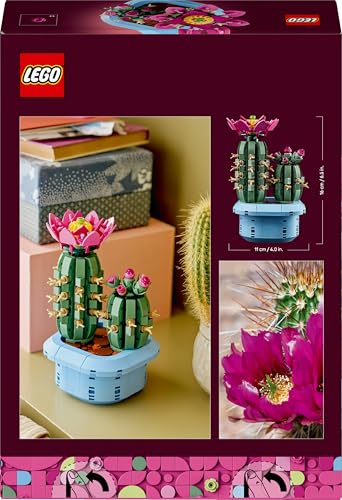 Thumbnail 11 de LEGO Botanicals Flowering Cactus: Artificial Plant Duo in Pastel Pot