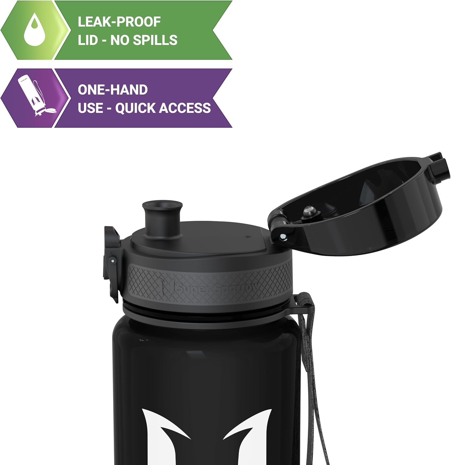 Detalle 2 de Super Sparrow Sports Bottle 1000ml 🥤