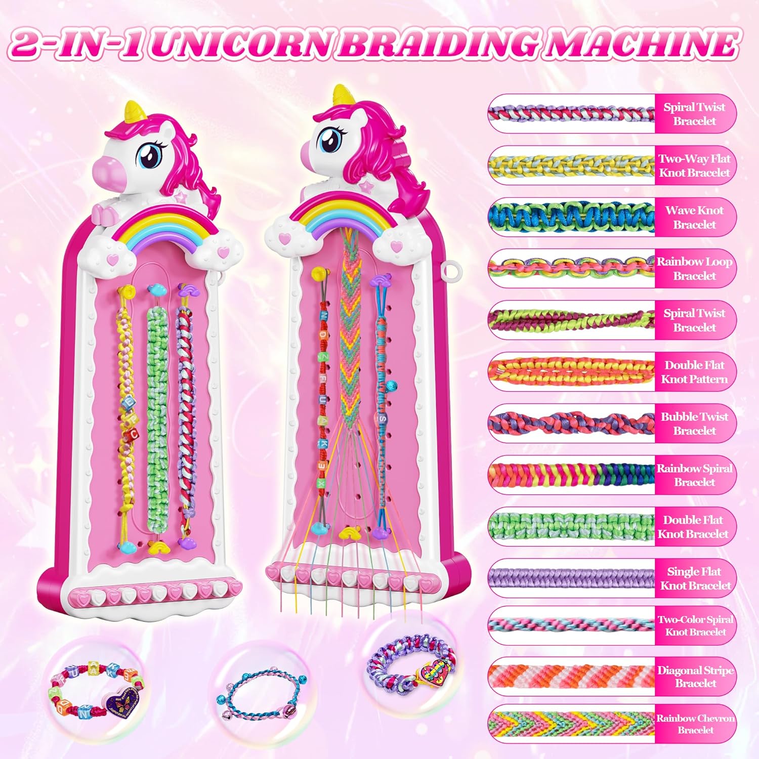Detalle 2 de Unicorn 182-Piece Friendship Bracelet Kit
