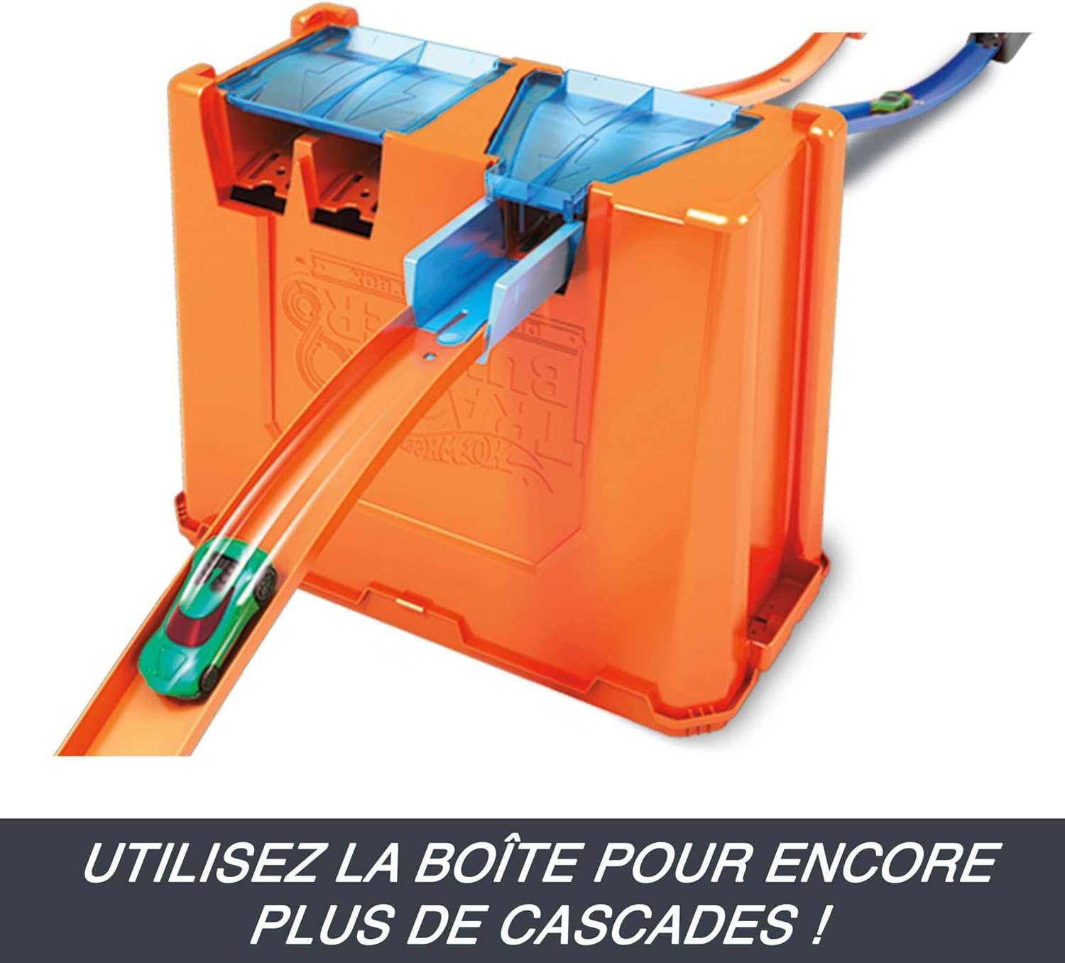 Thumbnail 3 de Hot Wheels Track Builder boîte de Construction Deluxe – 6 mètres de Piste et 2 Voitures incluses