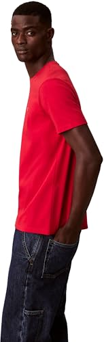 Thumbnail 3 de Calvin Klein Camiseta SS Classic Monogram tee LV04RD254G para hombre en rojo Adrenaline Rush (talla M)