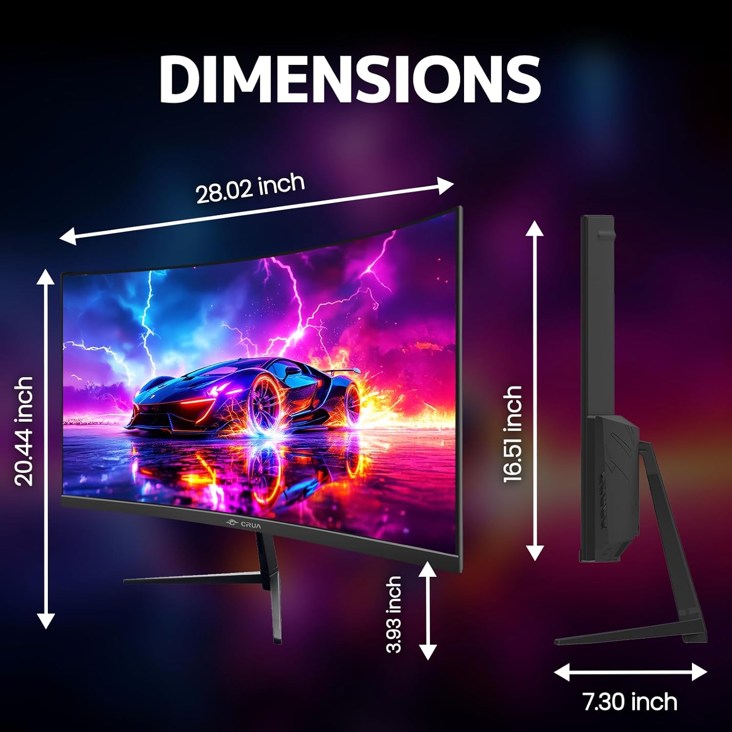 Thumbnail 6 de CRUA 32" Curved Gaming Monitor 144Hz