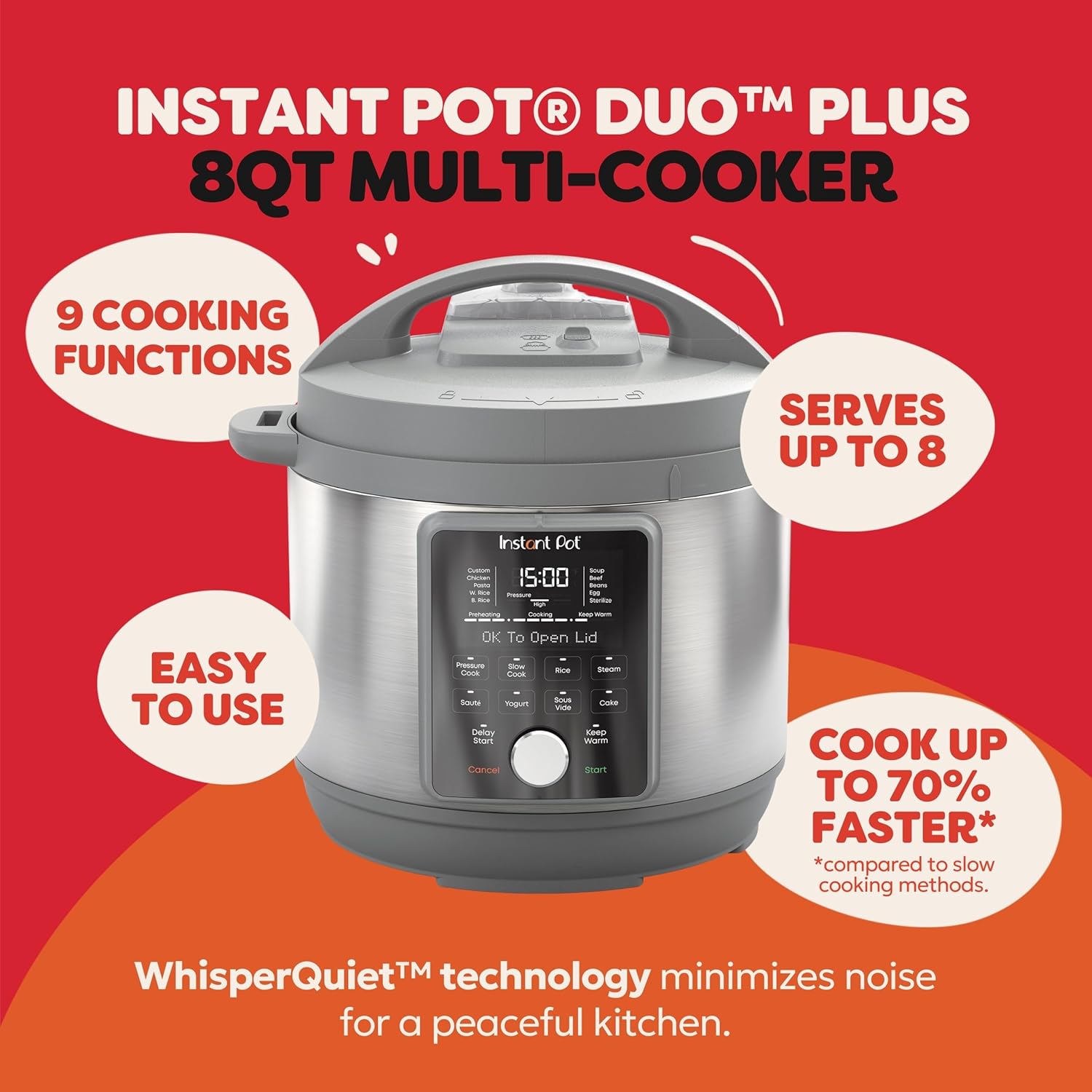 Detalle 2 de Instant Pot Duo Plus 8-Quart 9-in-1