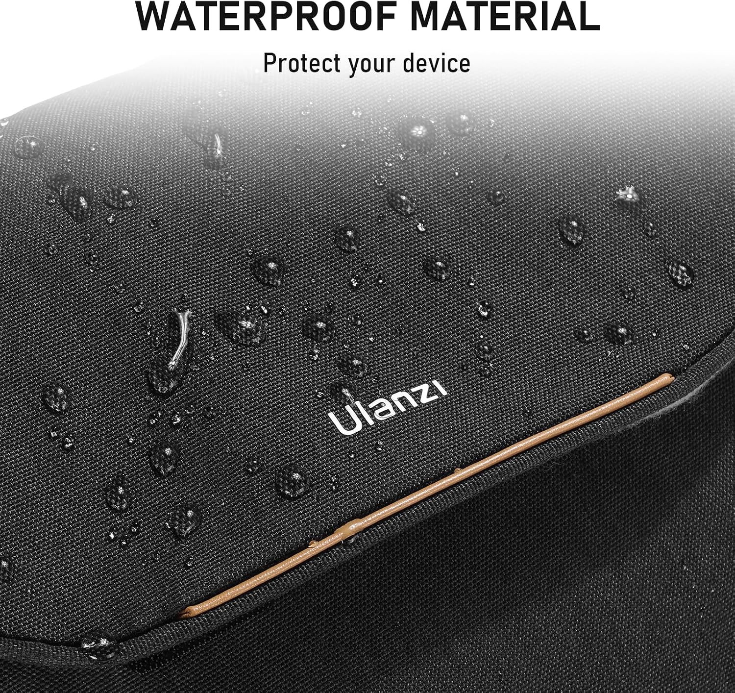 Detalle de ULANZI sacoche pour appareil photo 4 L – bandoulière légère imperméable, noire (SLR/DSLR)