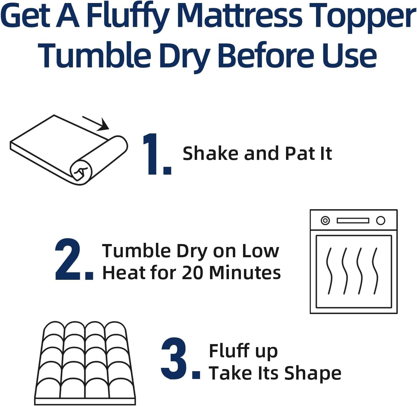 Detalle 2 de CHOPINMOON Queen Mattress Topper