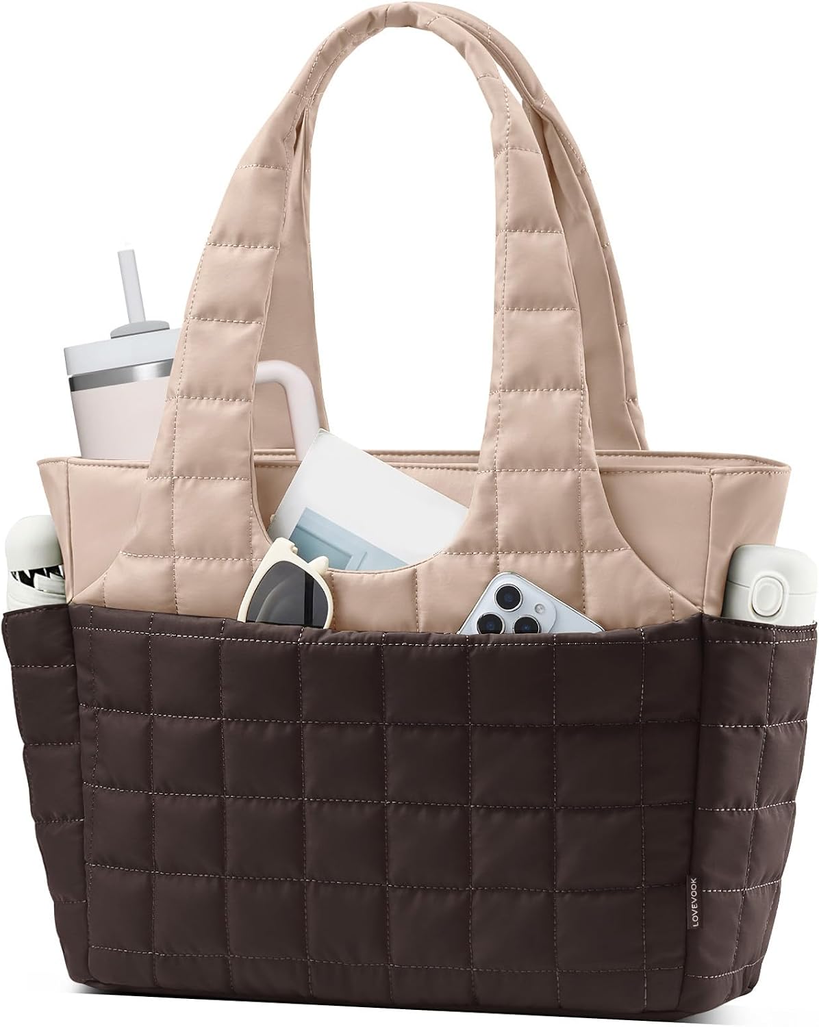 Detalle de LOVEVOOK Quilted Tote Bag