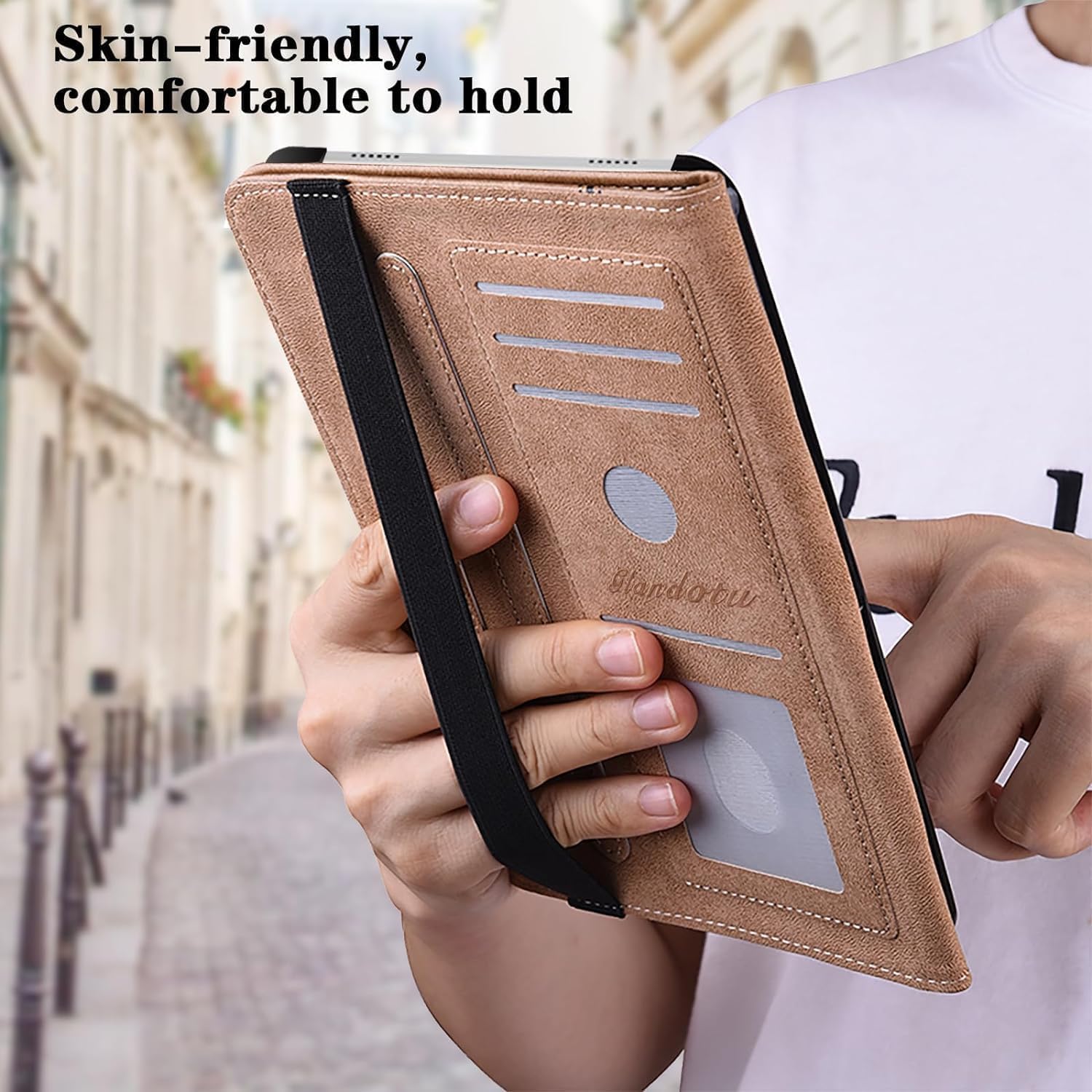 Thumbnail 6 de TUOLISG PU leather flip case for Samsung Galaxy Tab S6 Lite 10.4 (2024/2022/2020) with card slot & stand, blue flower