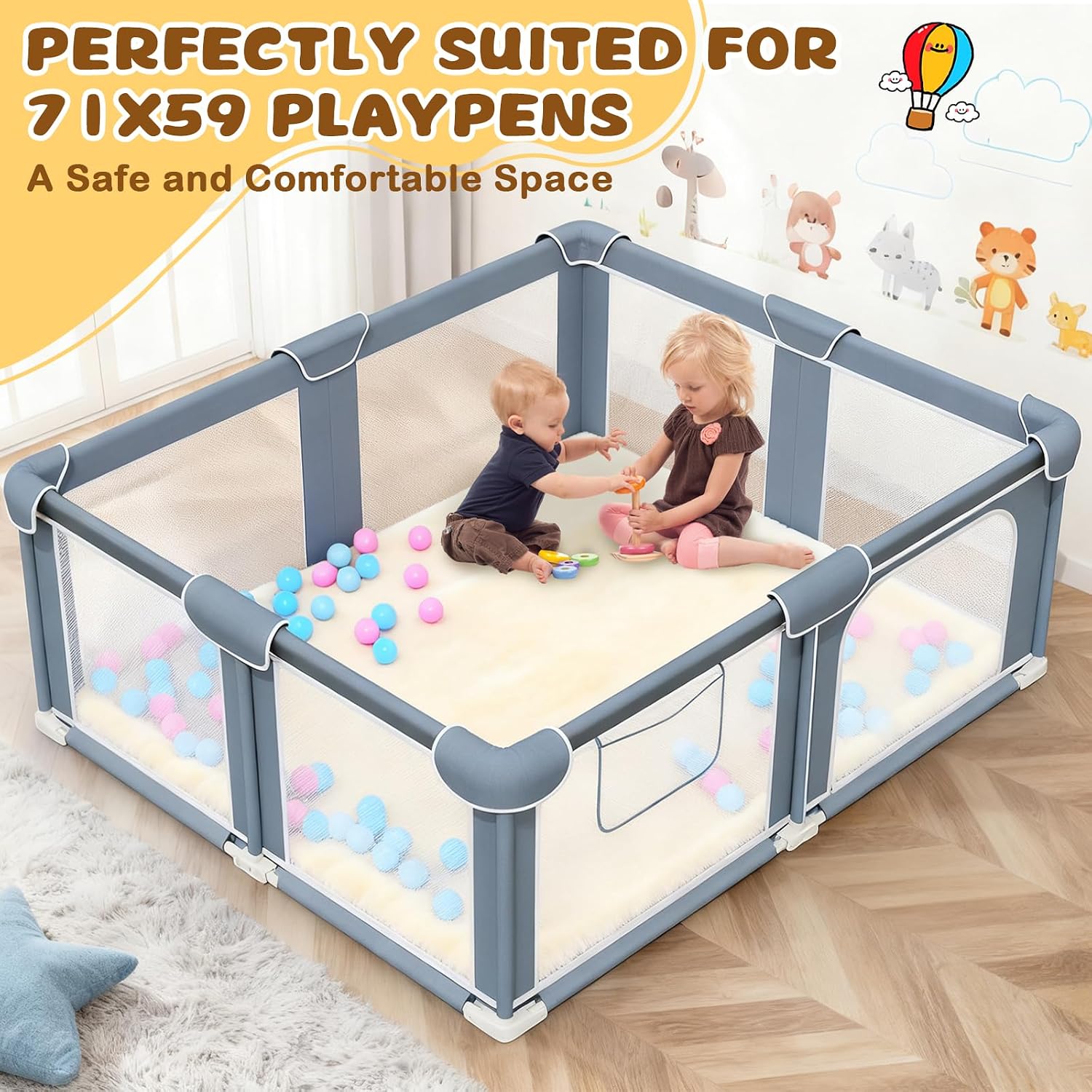 Detalle 2 de Yozoia Baby Play Mat, 1.2-Inch Thick