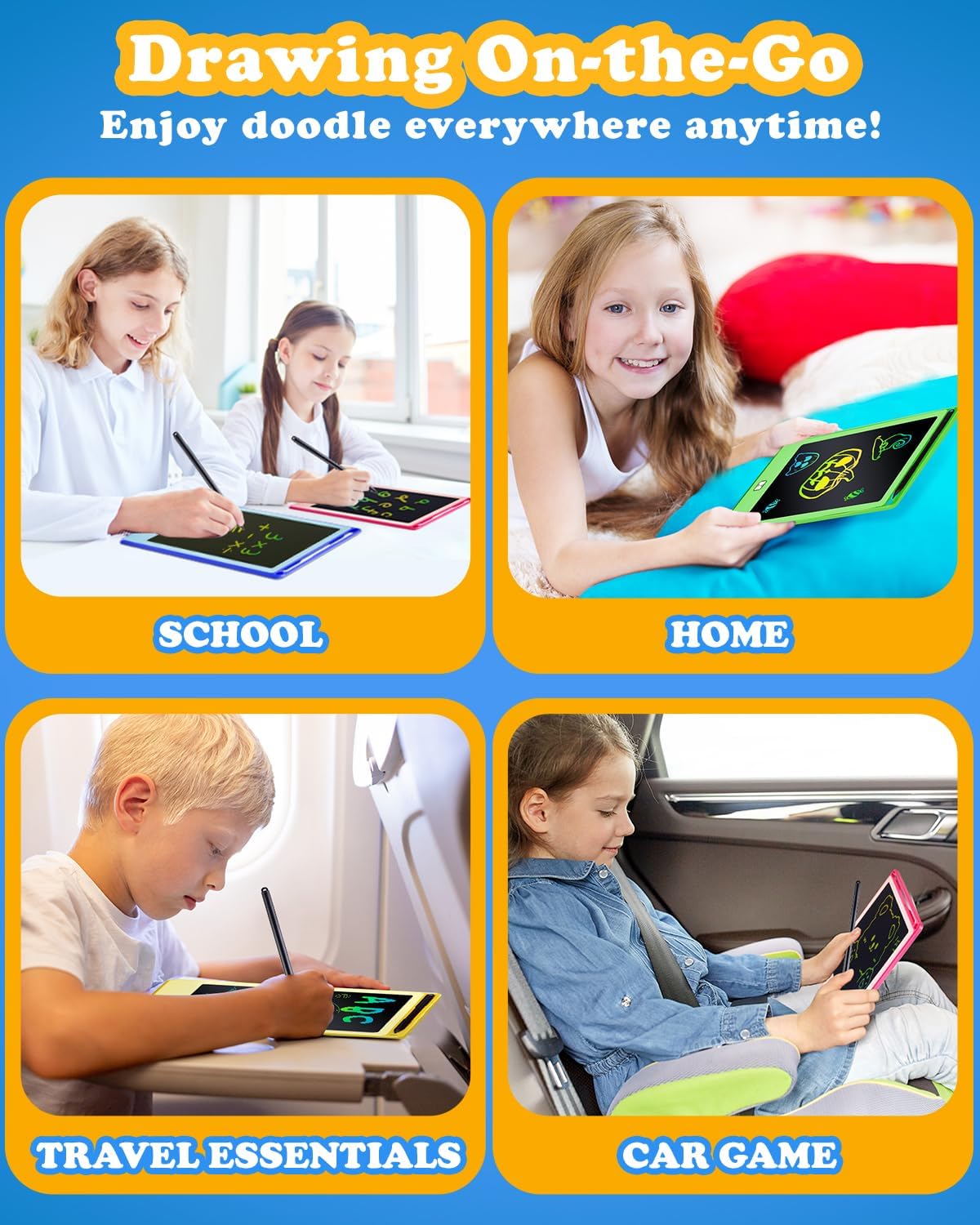 Thumbnail 6 de POPERFUN Tablette d'écriture LCD 8,5" 2 pièces pour enfants 🎨