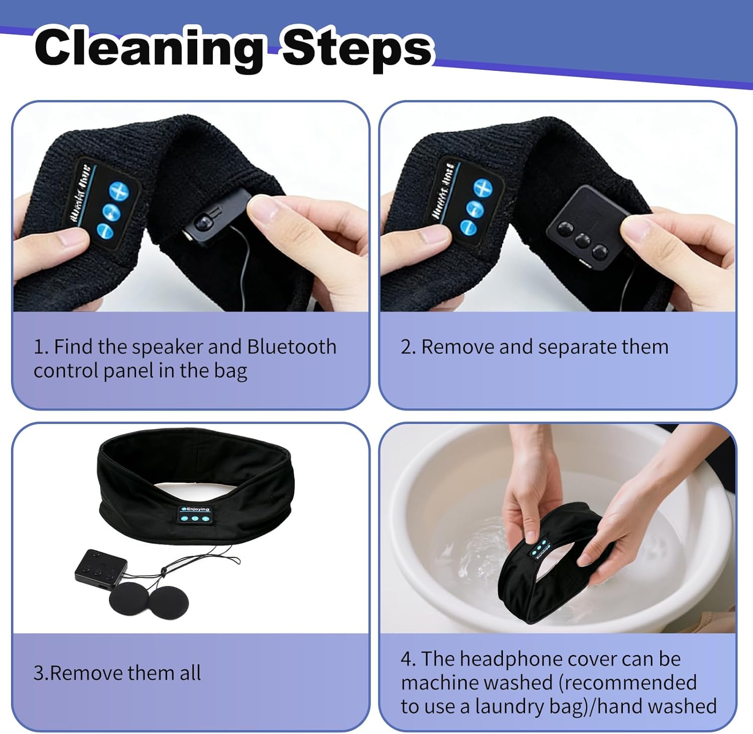 Thumbnail 1 de Wowsofty Sleep Headphones Headband Bluetooth 5.4: Wireless Comfort for Sleep, Sport and Travel
