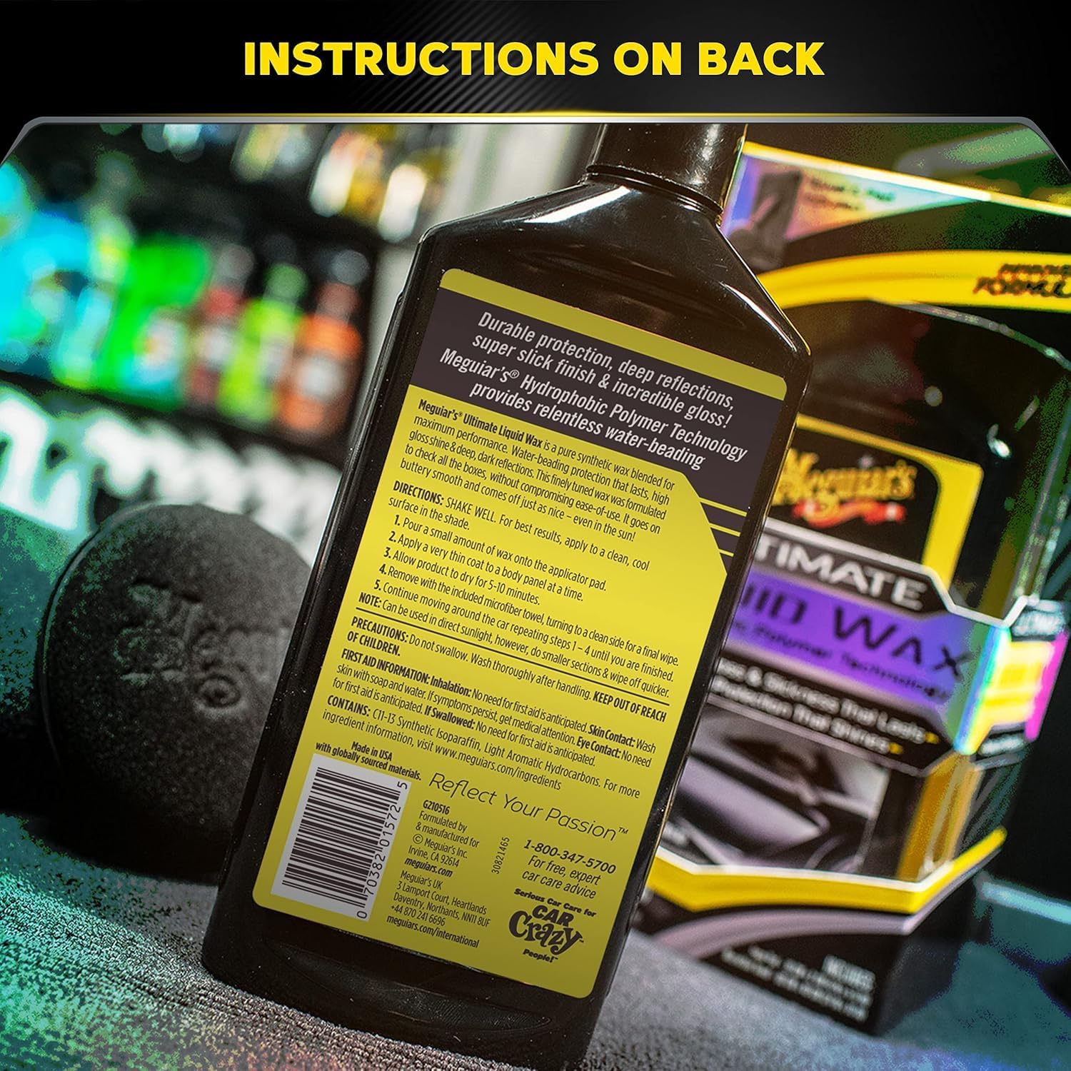 Thumbnail 6 de Meguiar's Ultimate Liquid Wax 473ml – Improved Formula with Included Towel and Applicator Pad