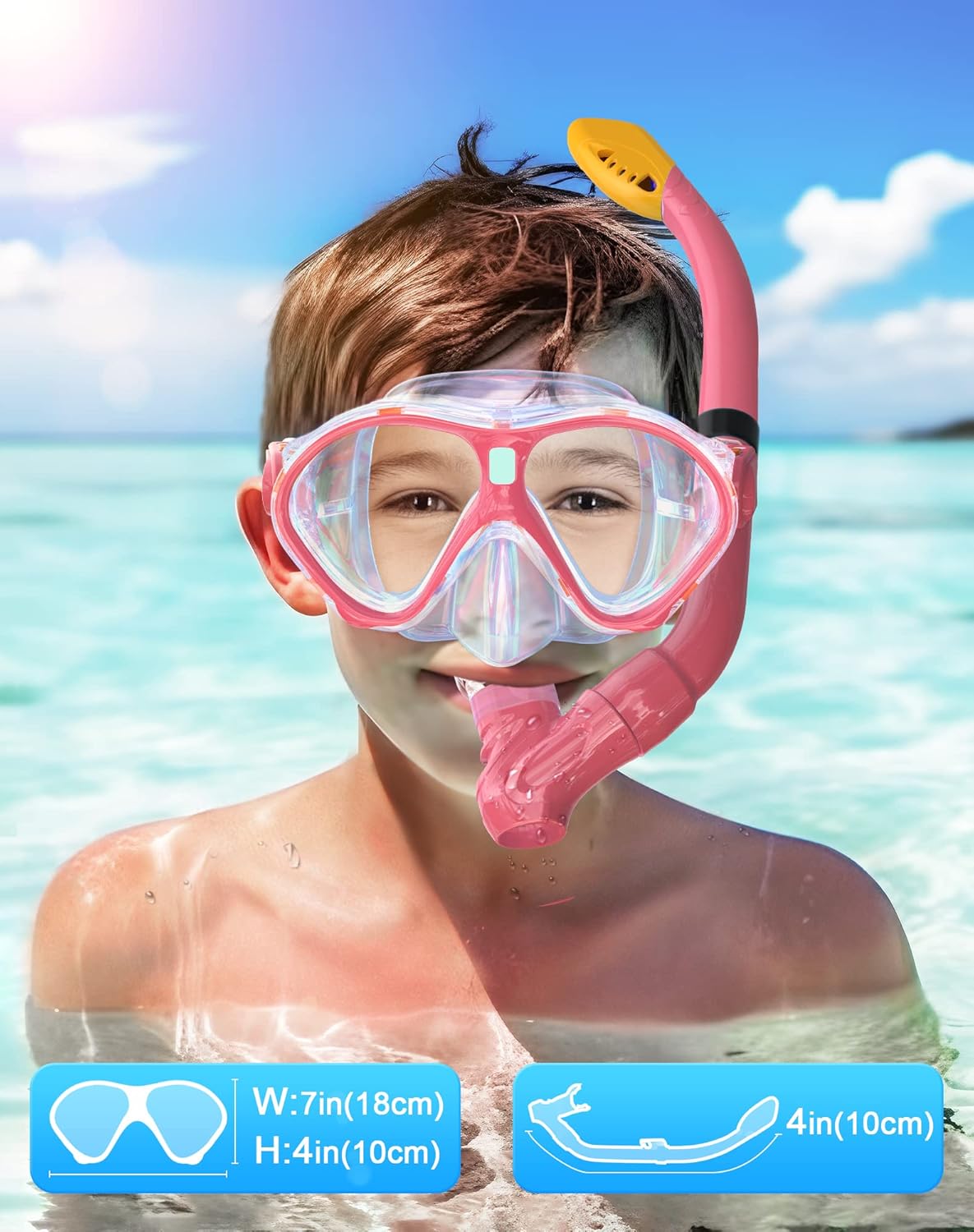 Detalle 2 de Gintenco Kids snorkel set 10 to 19.6 in