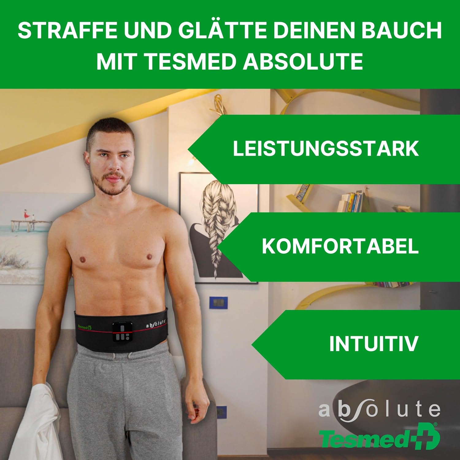 Thumbnail 1 de TESMED Absolute EMS-Bauchmuskeltrainer 15 Programme 💪