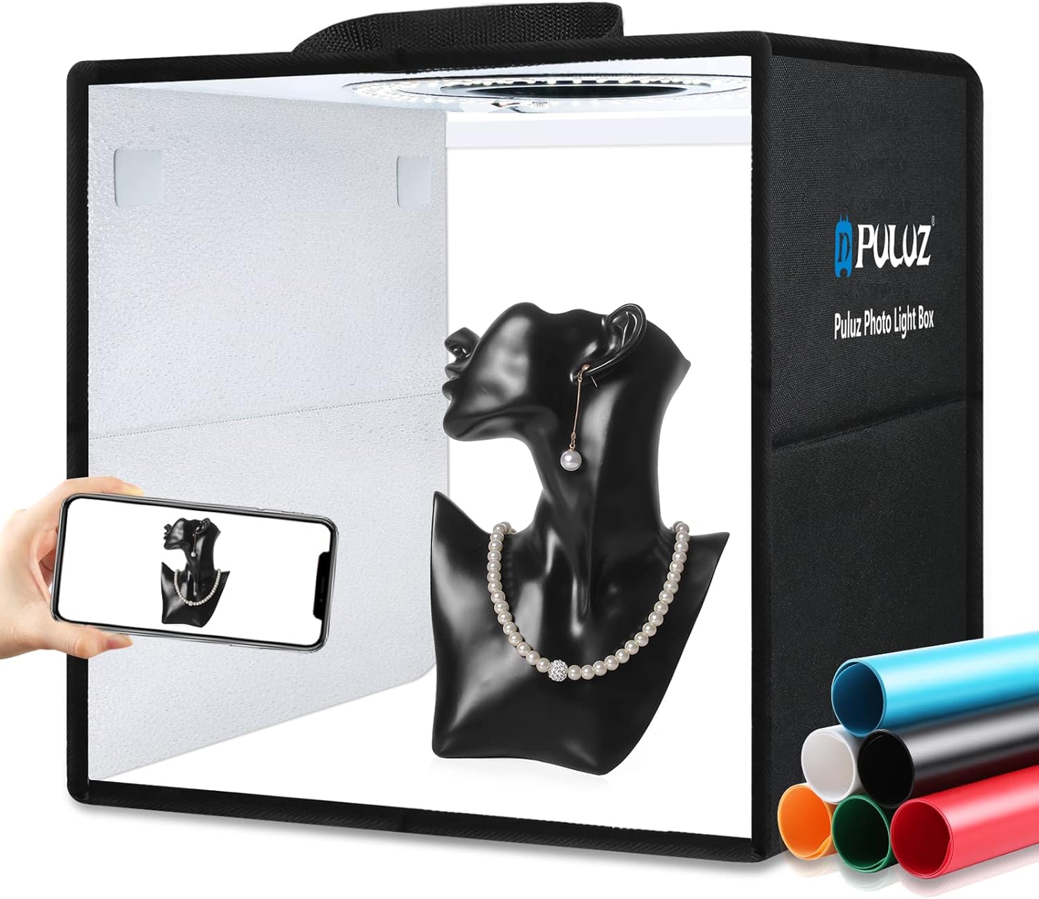 Detalle de PULUZ 12"x12" Light Box with 120 LEDs