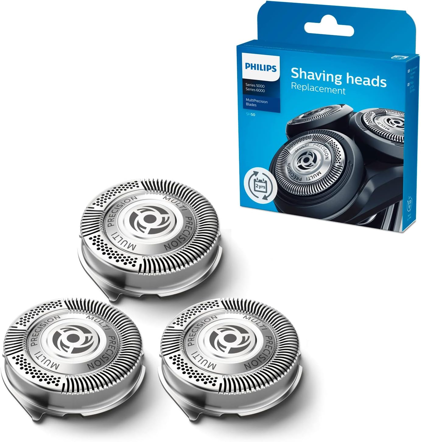 Philips SH50/50 Têtes de rasage pour Series 5000 et 6000 — 3 lames MultiPrecision