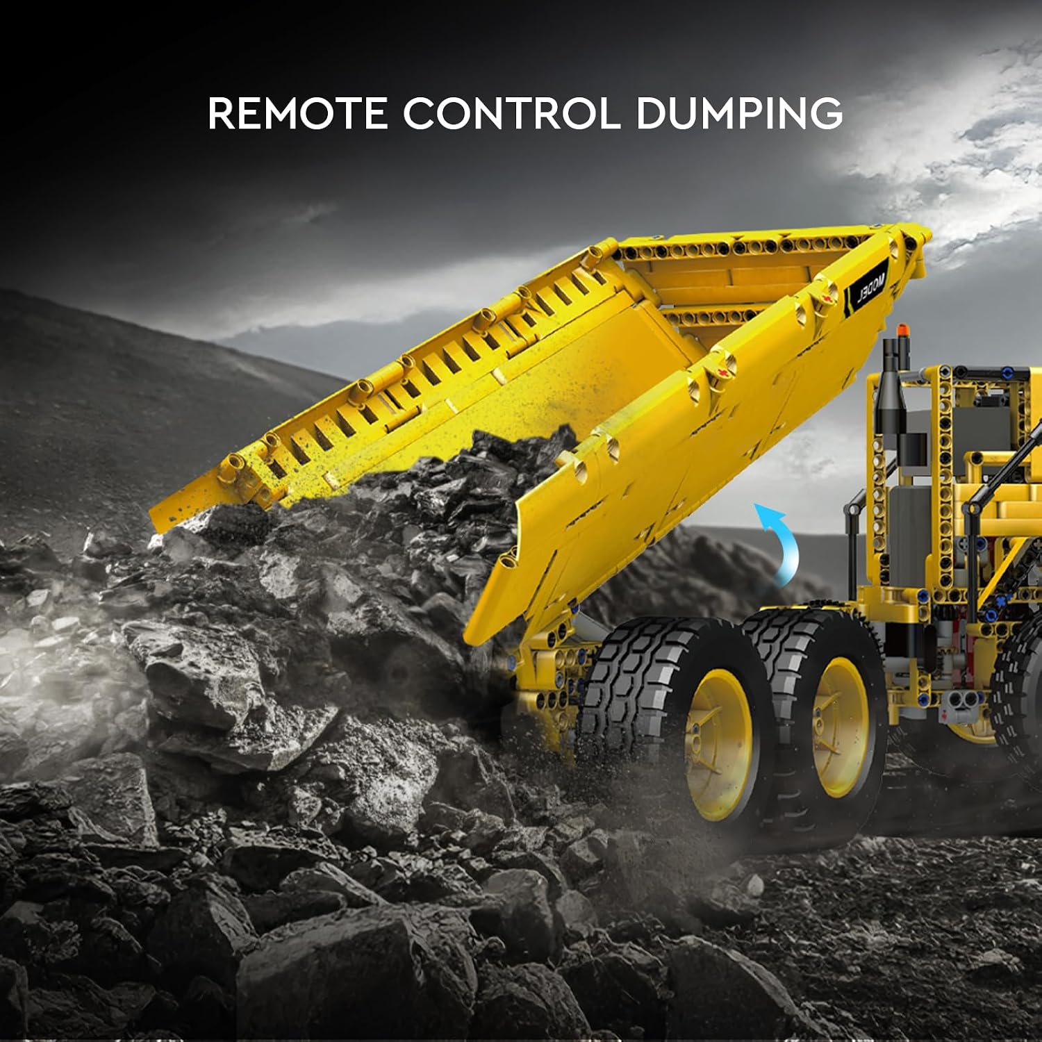 Detalle de Mould King 17010 Dumper articulé 6x6 1888 pièces