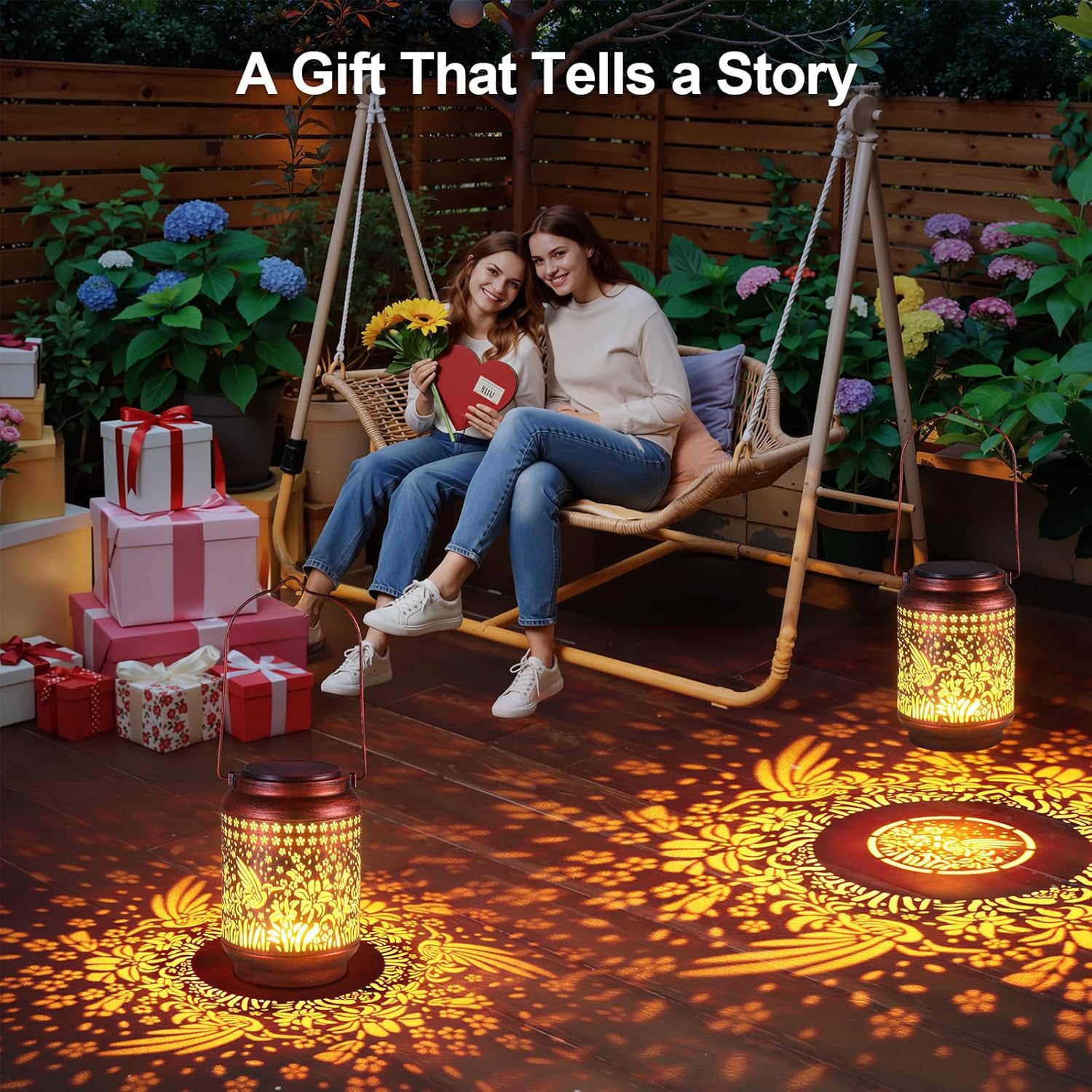 Thumbnail 4 de BUCASA 2 Pack Hummingbird Solar Lanterns